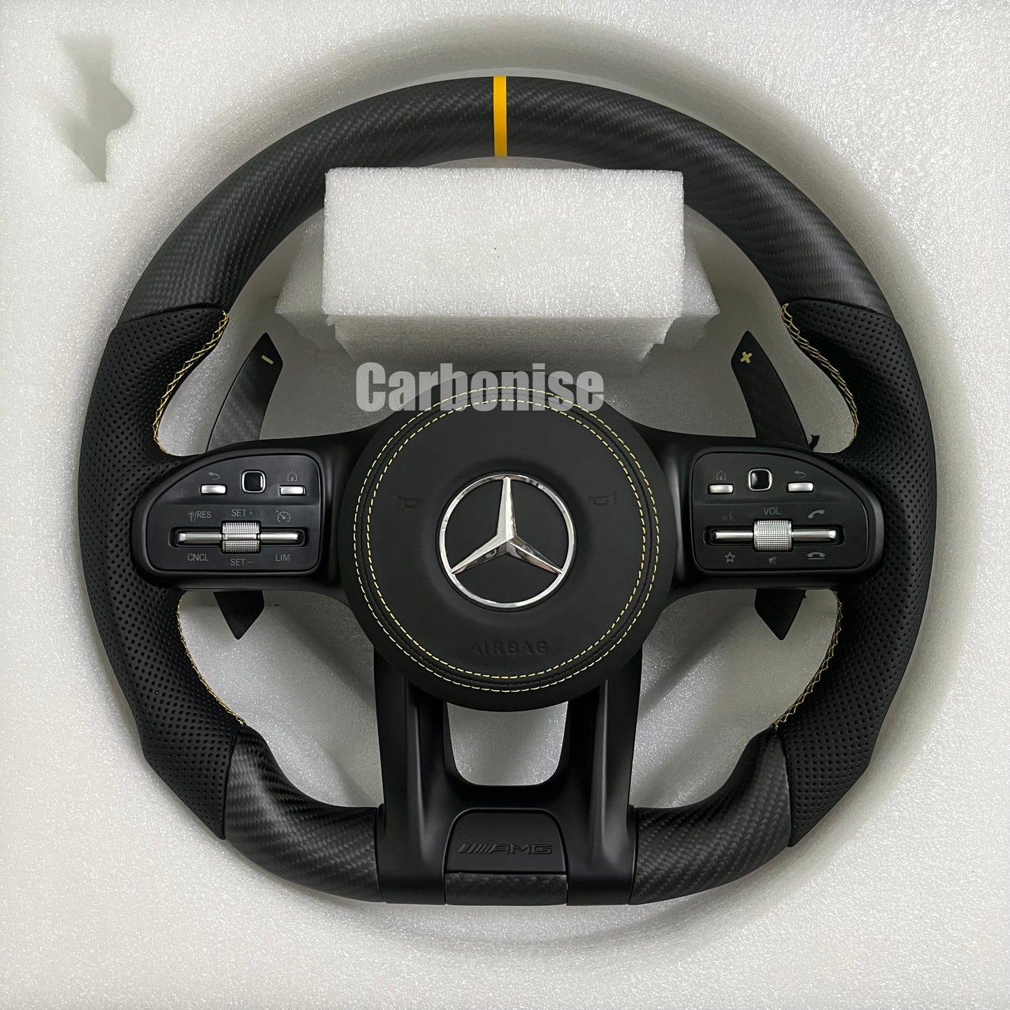 Mercedes-Benz Matte Carbon Fiber Steering Wheel #13