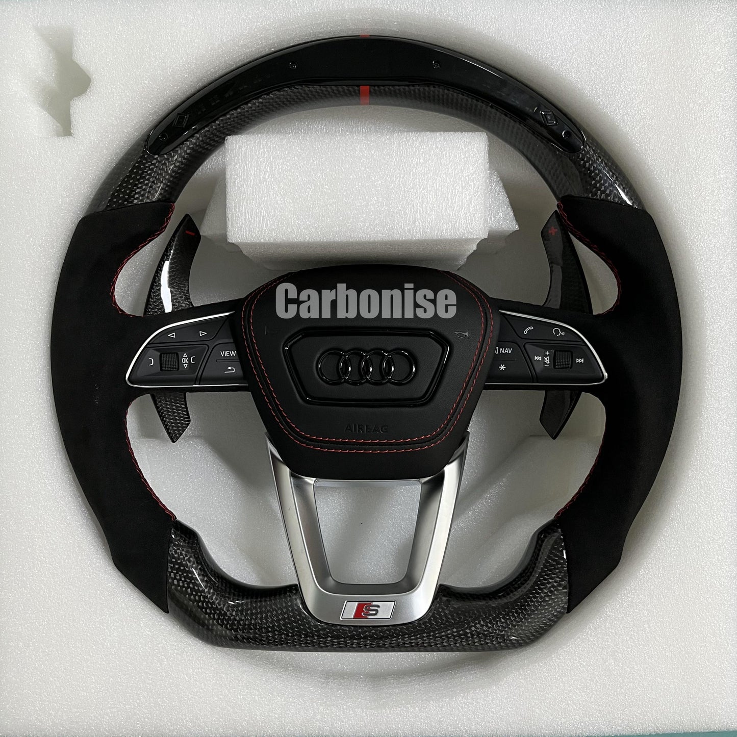 Audi Steering Wheel (Carbon Fiber +Alcantara) #21