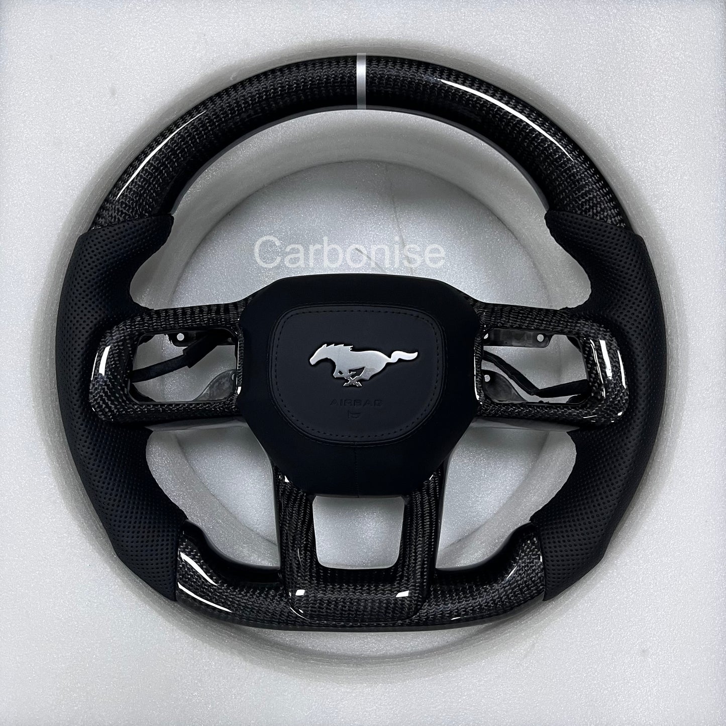 Mustang Carbon Fiber Steering Wheel