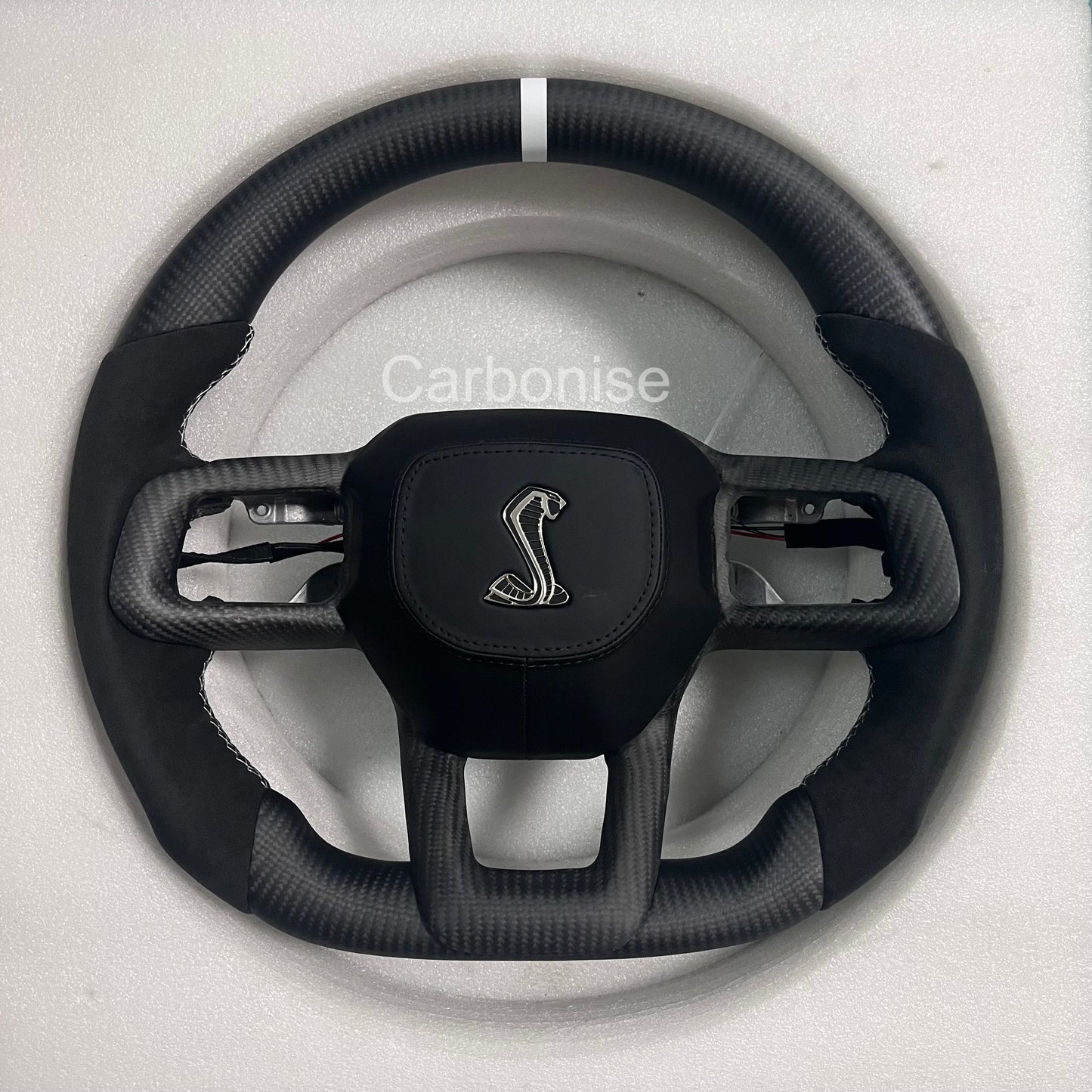 Mustang Matt Carbon Fiber Steering Wheel