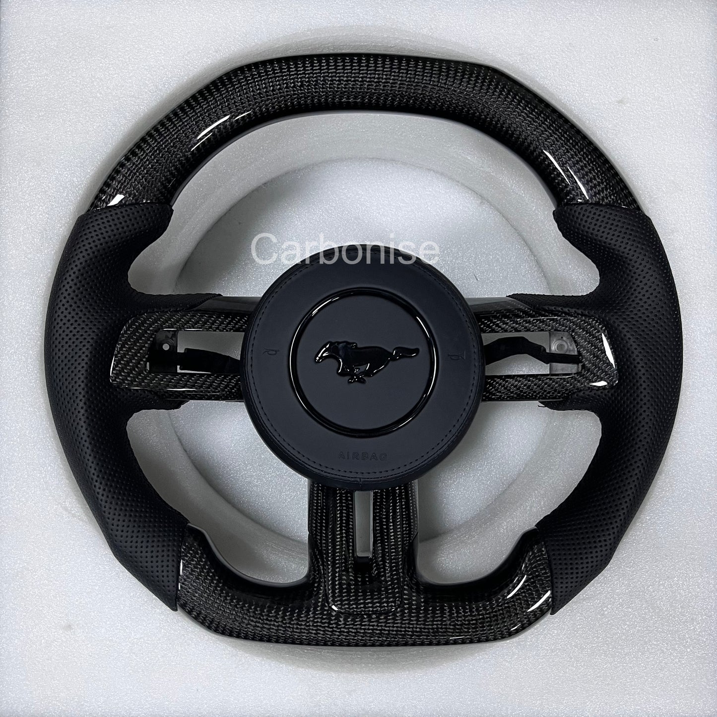 Mustang Carbon Fiber Steering Wheel