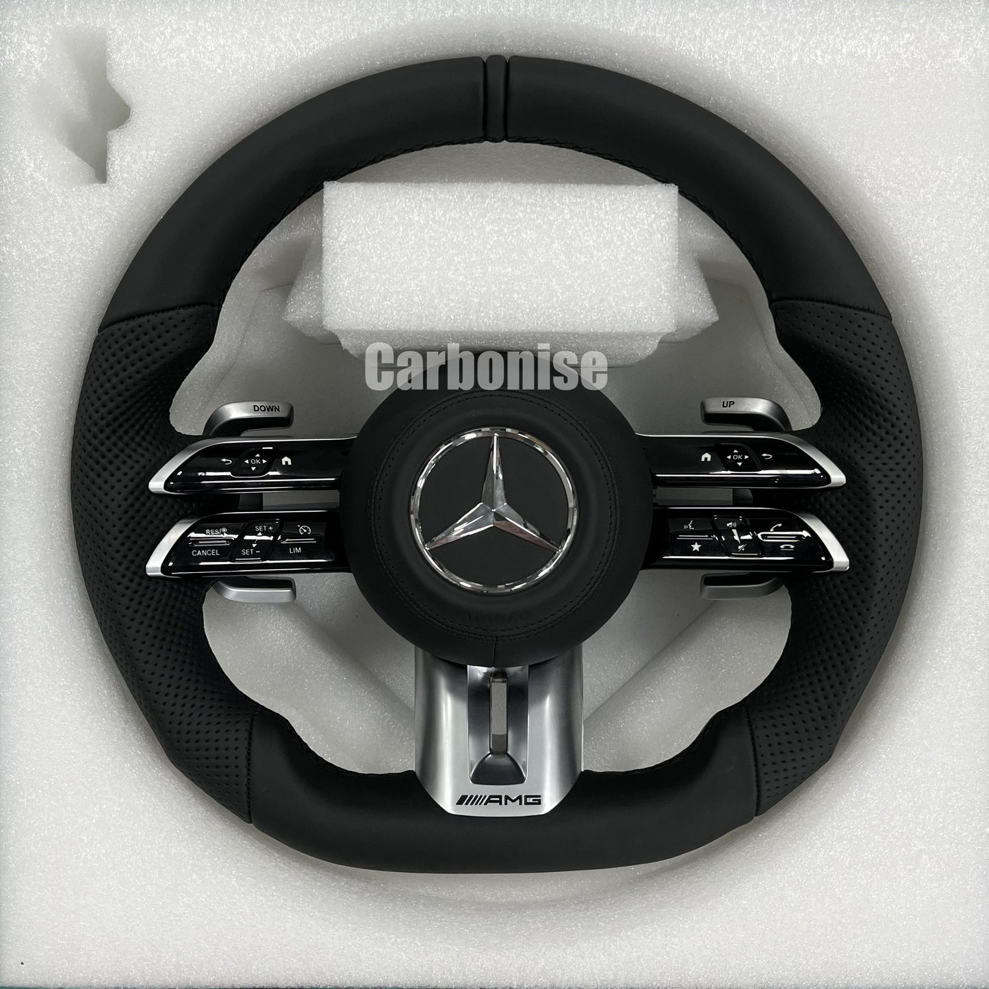 Mercedes-Benz Full Leather Steering Wheel #Q16