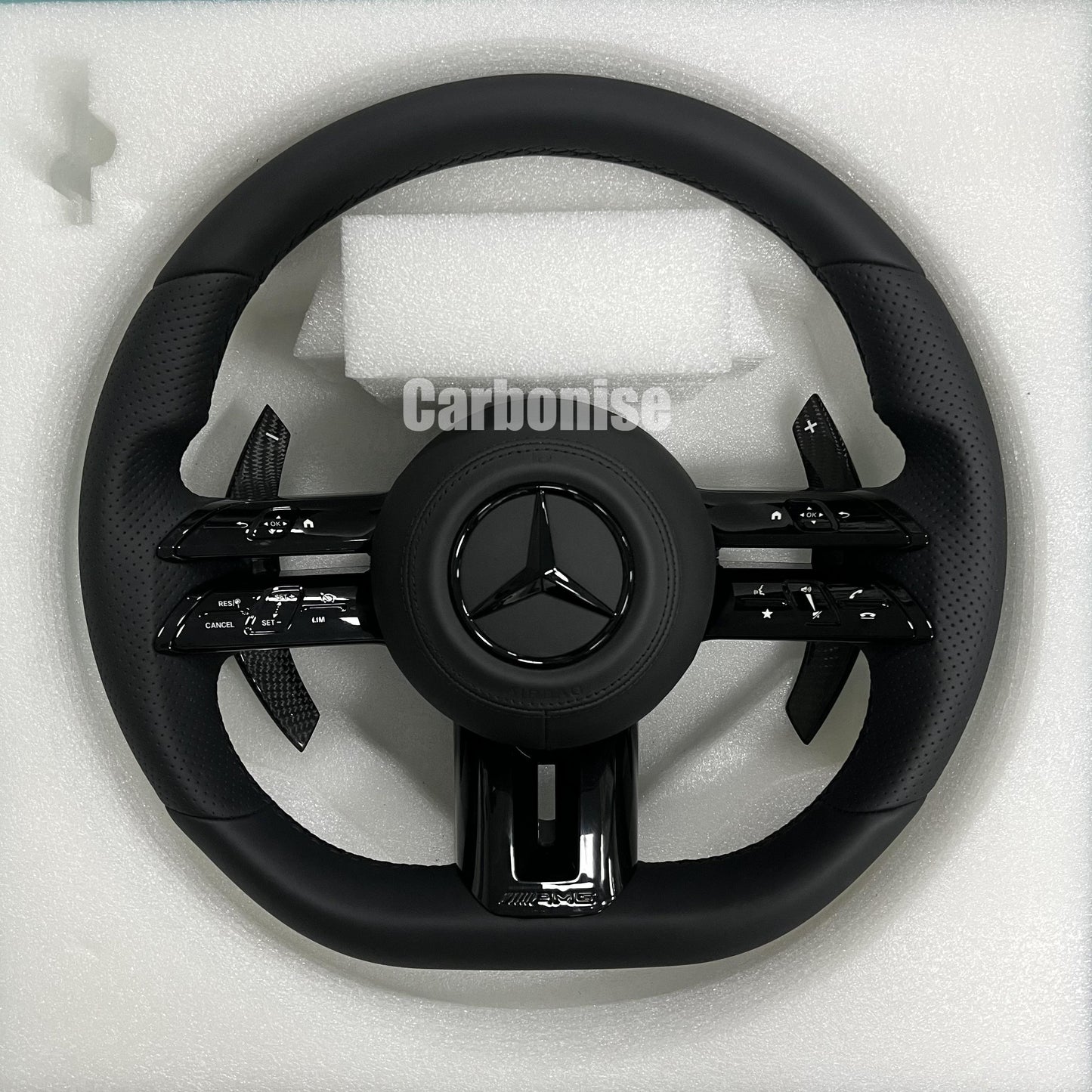 Mercedes-Benz Full Leather Steering Wheel #Q29