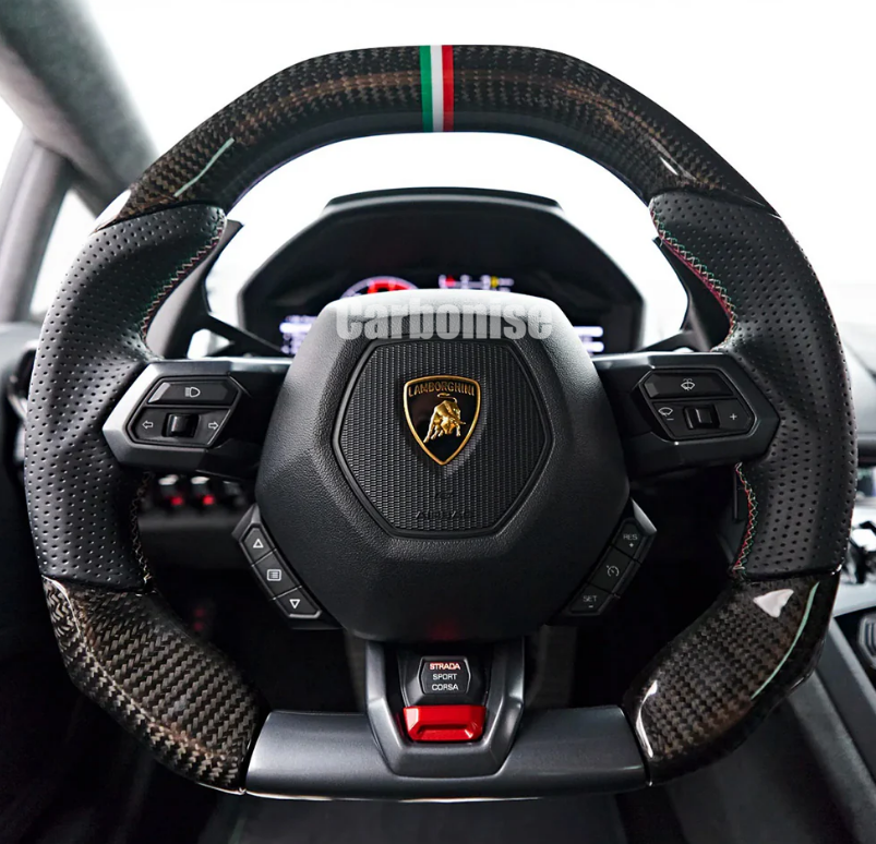 Lamborghini Huracan Steering Wheel (Carbon Fiber+Alcantara)