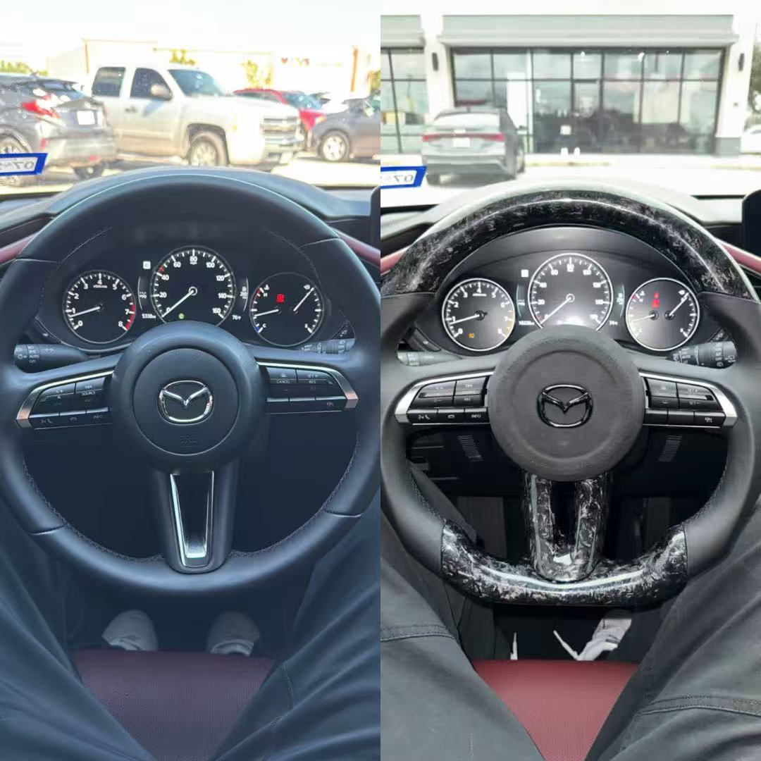 MX-5 Miata NC Forged Carbon Fiber Steering Wheel Upgrade