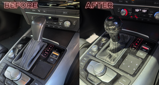 🔥 Audi S7 Interior Upgrade: Carbon Fibre Shift Knob Transformation