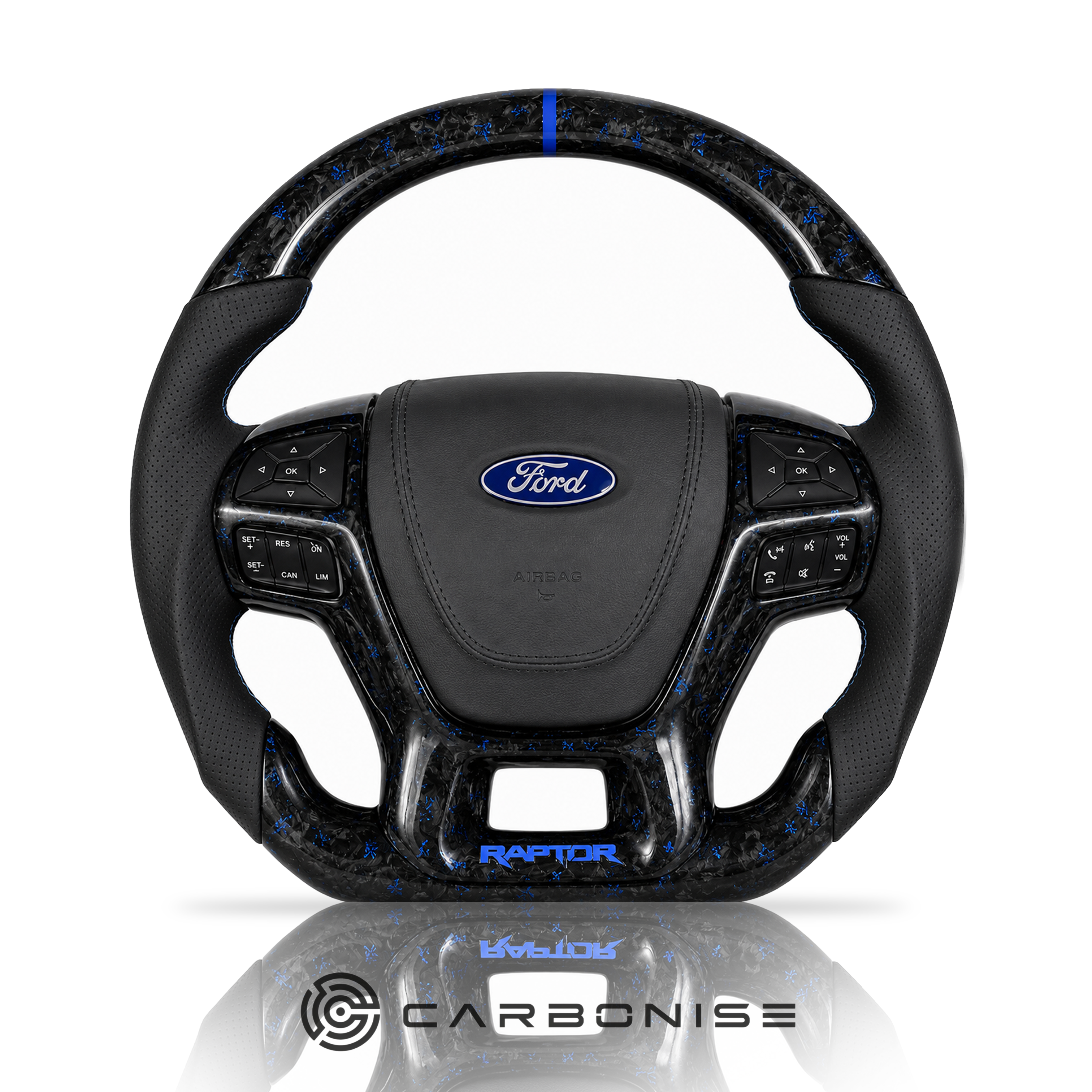 Ford Steering Wheel (Forged Carbon+Perforated Leather) @5