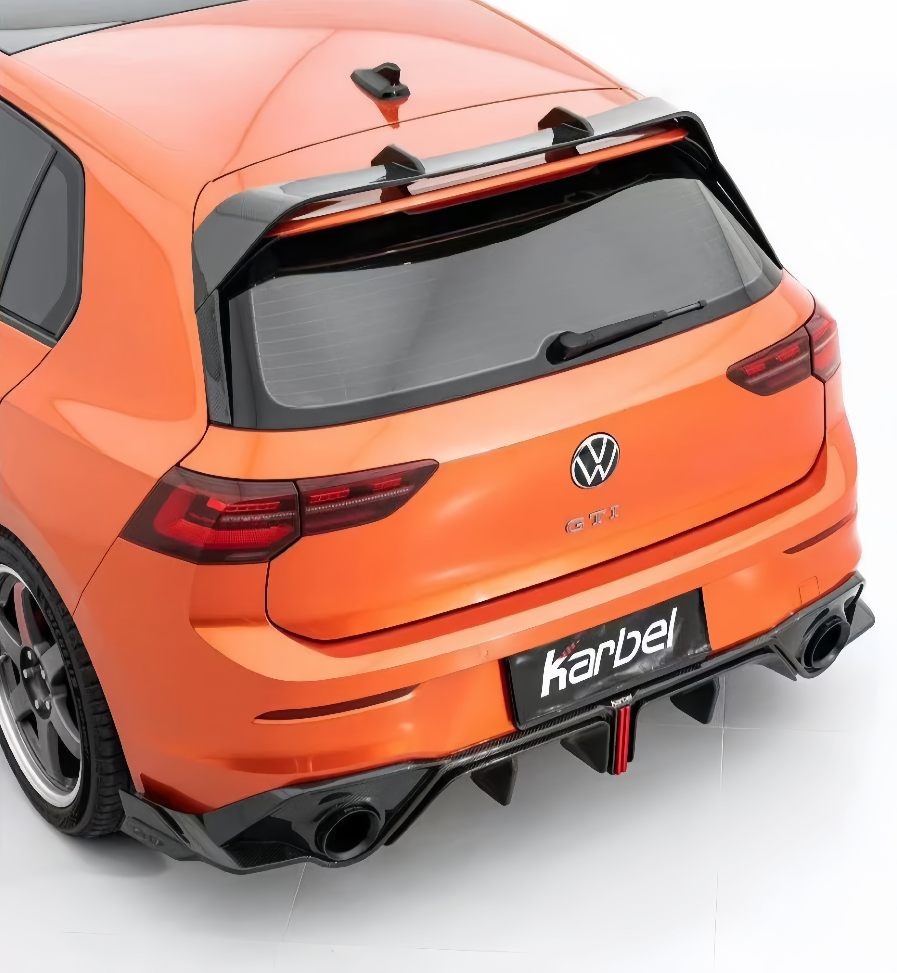 Karbel-Dry Carbon Fiber V2 Rear Diffuser for Volkswagen GTI MK8 MK8.5 2022-Onwards