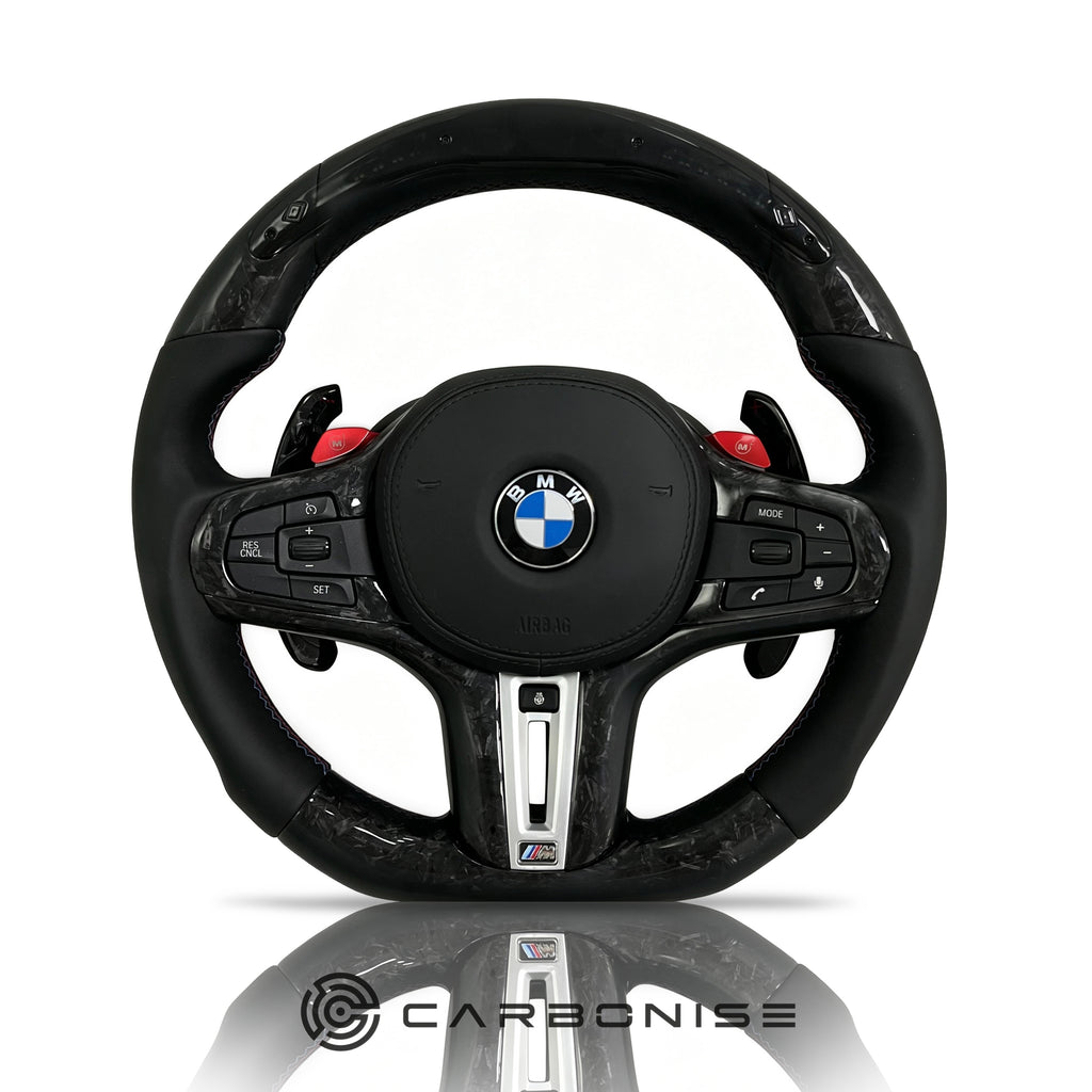 BMW Steering Wheel (Forged Fiber+Smooth Leather) #11