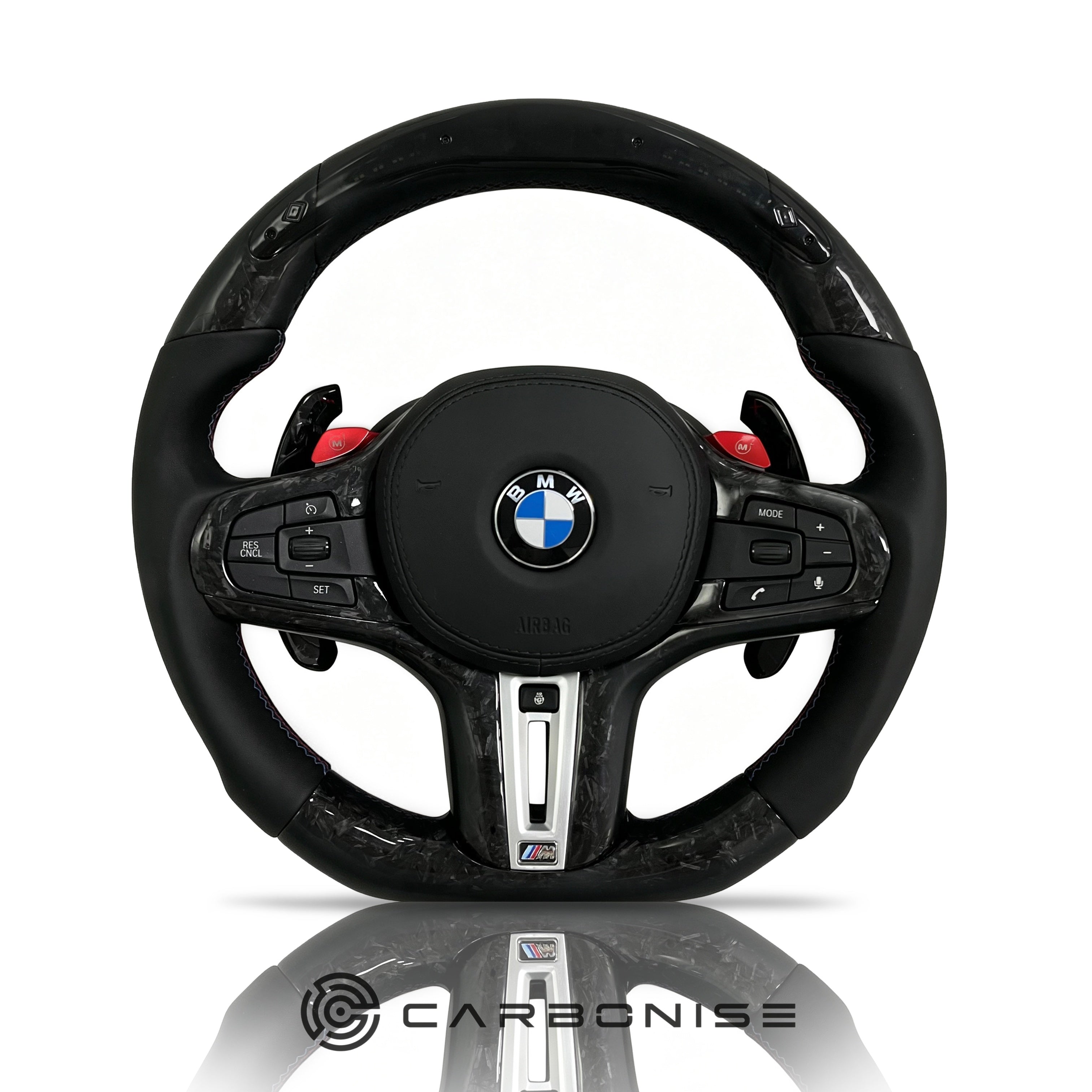 BMW Steering Wheel (Forged Fiber+Smooth Leather) #11