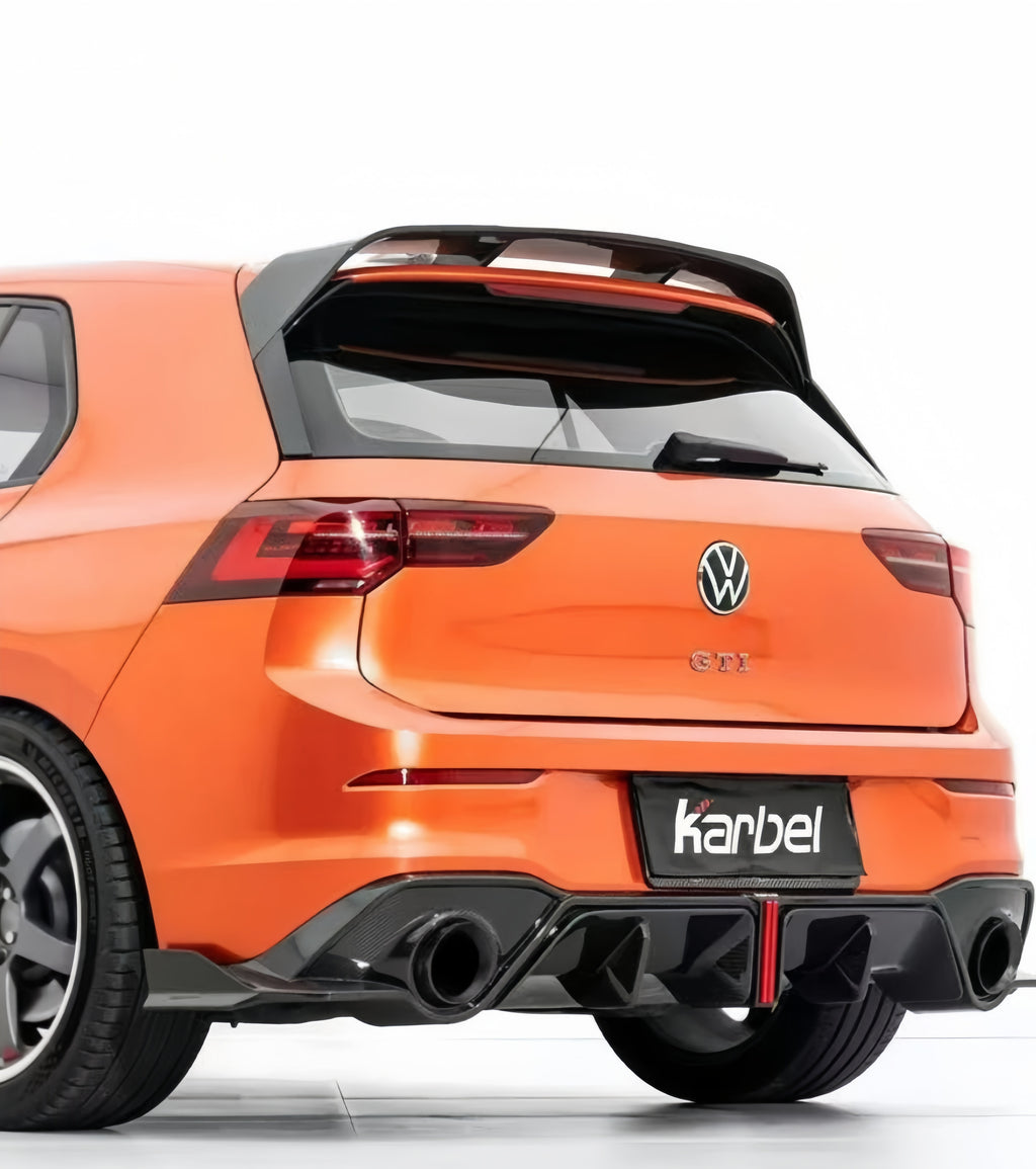 Karbel-Dry Carbon Fiber V2 Rear Diffuser for Volkswagen GTI MK8 MK8.5 2022-Onwards
