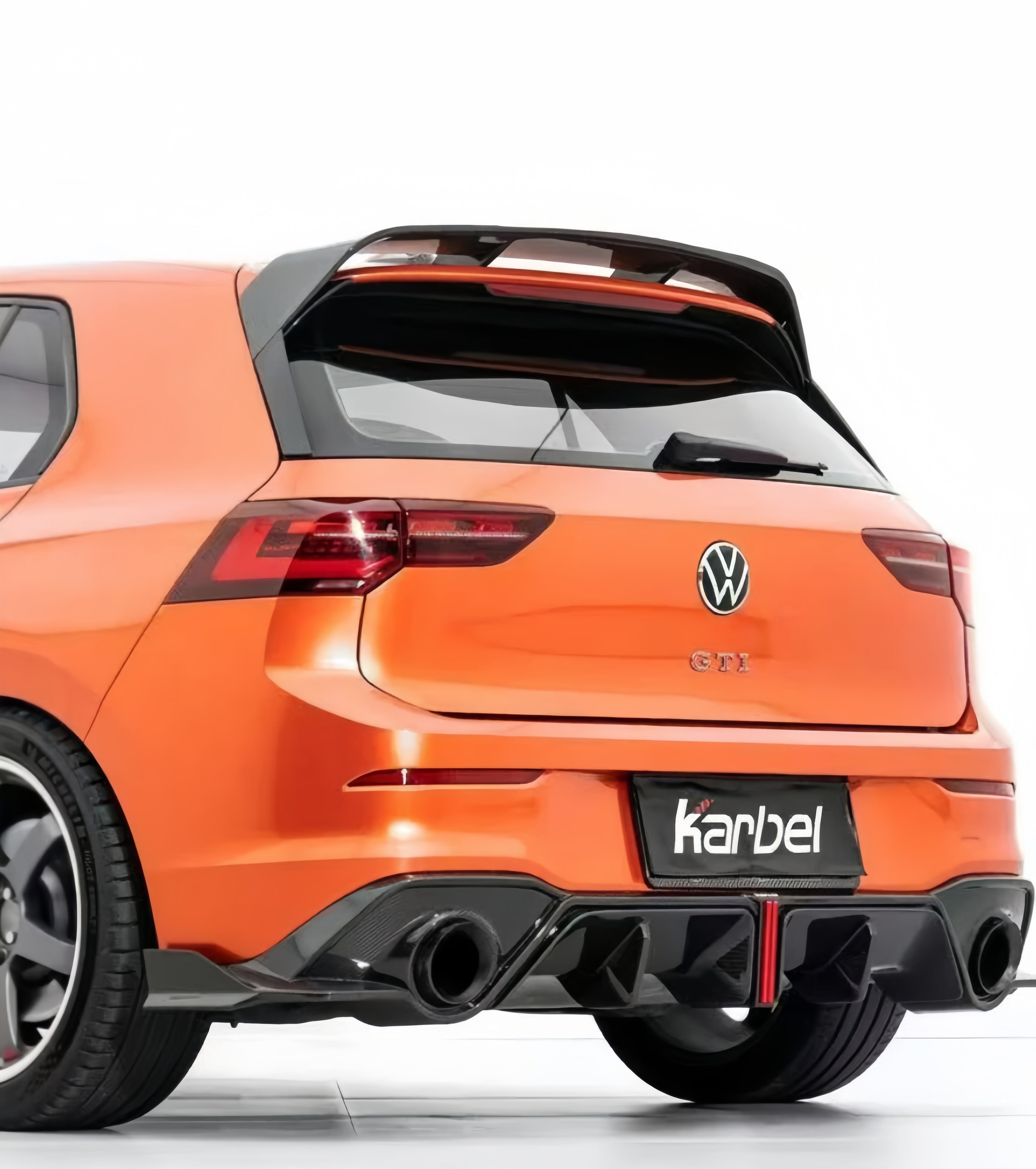 Karbel-Dry Carbon Fiber V2 Rear Diffuser for Volkswagen GTI MK8 MK8.5 2022-Onwards