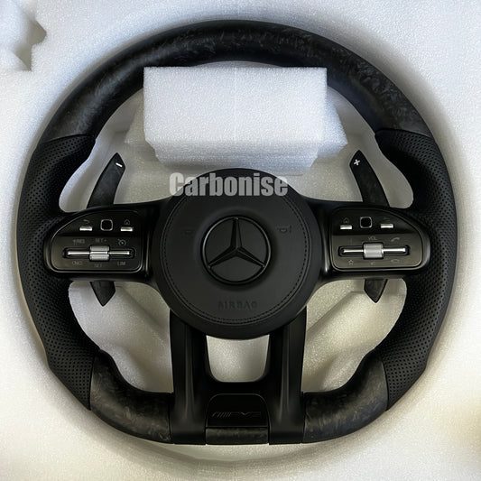 Mercedes-Benz Matte Forged Carbon Fiber Steering Wheel #12