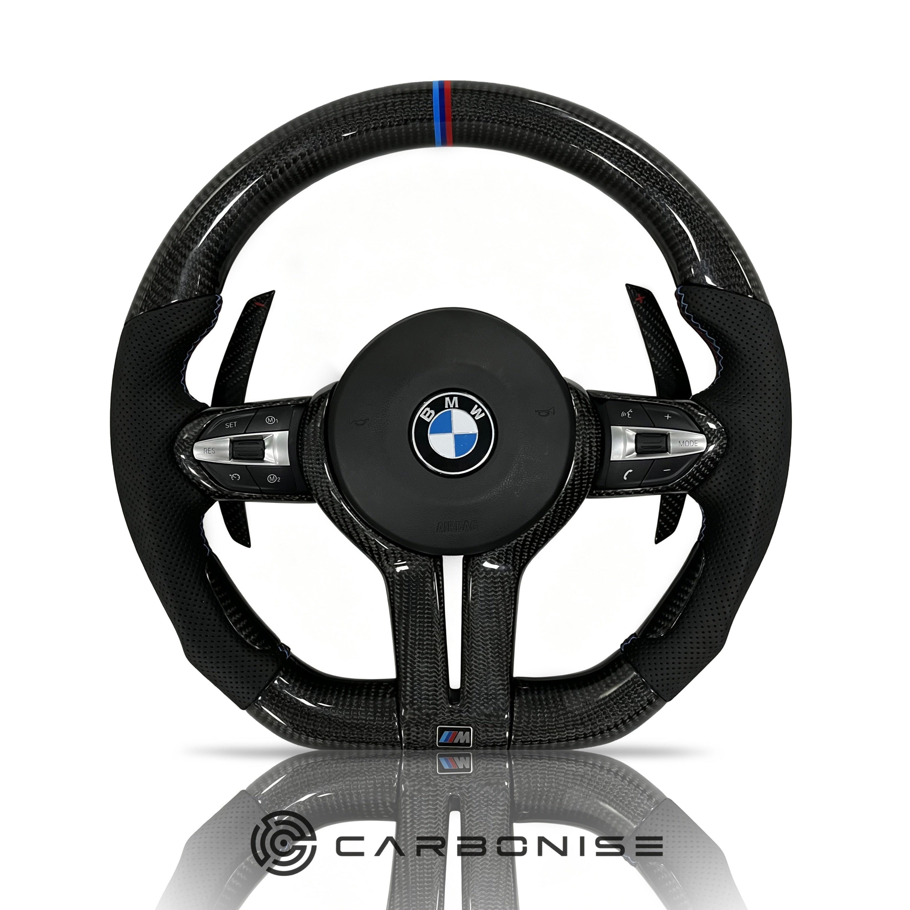 BMW Steering Wheel (Carbon Fiber+Perforated Leather) @13