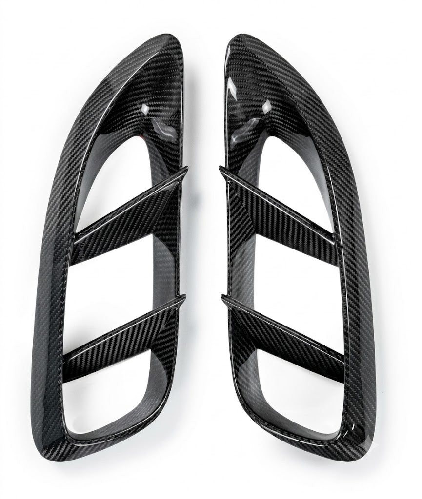 Karbel-Dry Carbon Side Vents for Porsche 718 Cayman / Boxster / GTS 2017-2025 Pre-preg Carbon Fiber