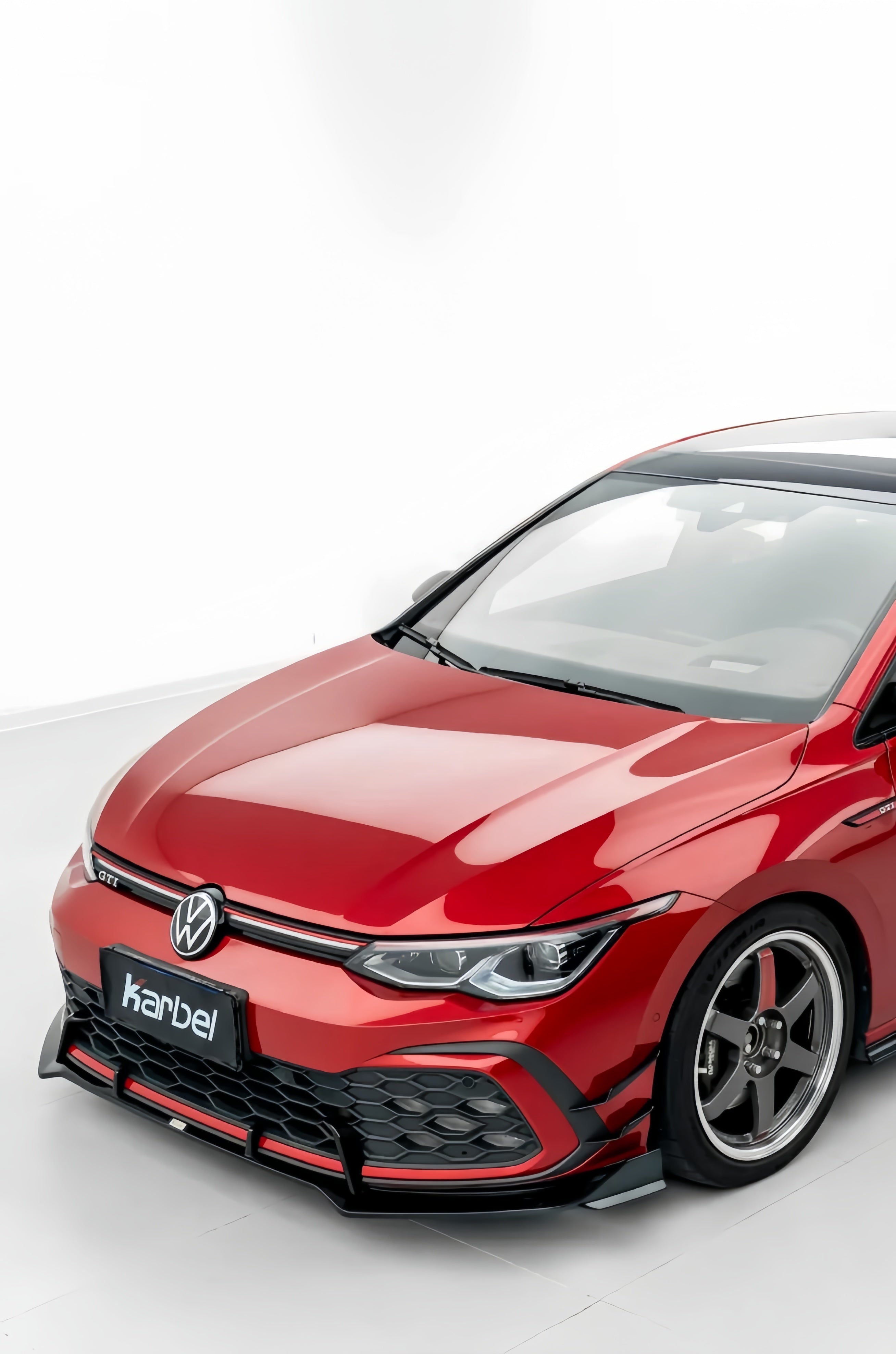 Karbel-Dry Carbon Fiber V2 Front Canards for Volkswagen GTI R-line MK8 2022-2024