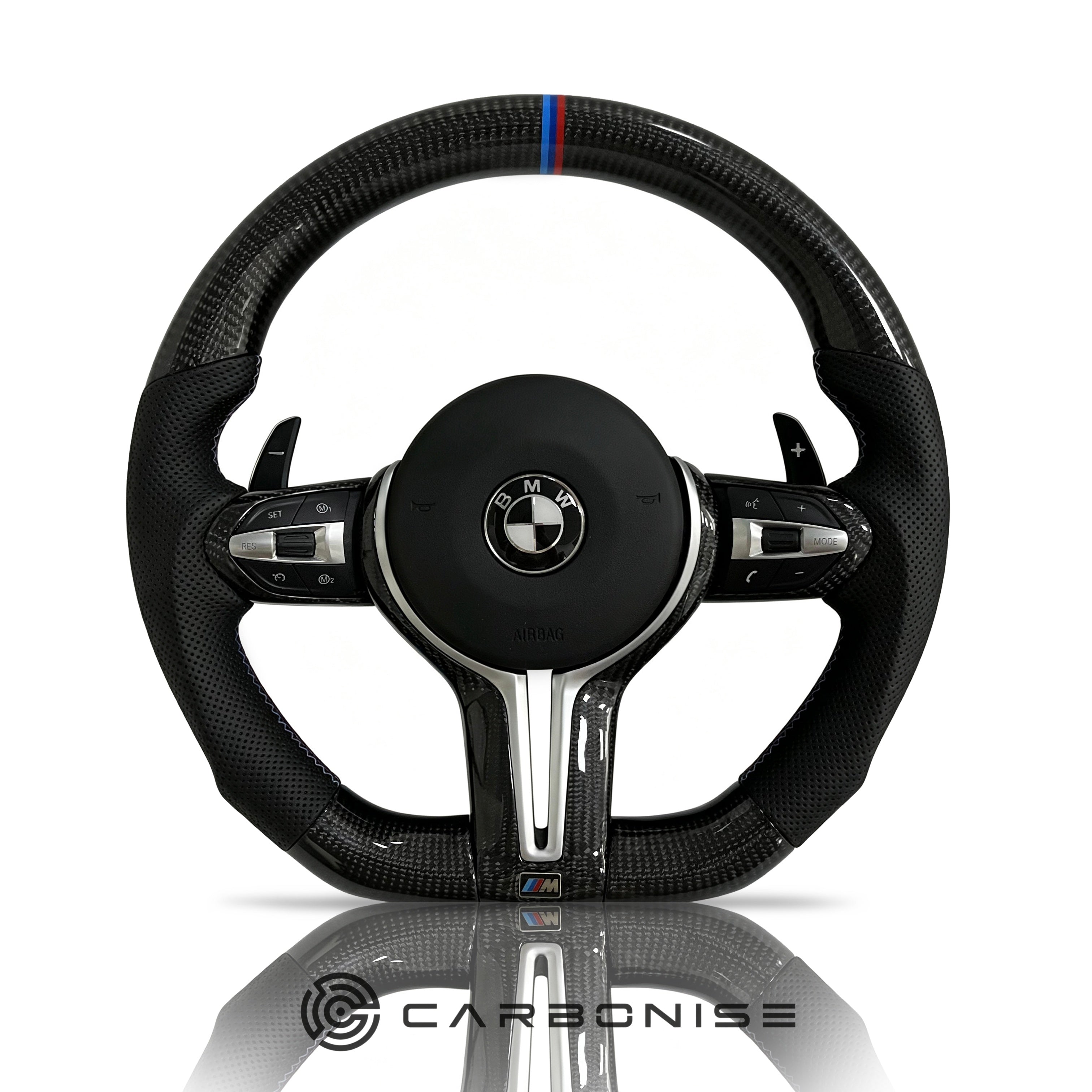 BMW Steering Wheel (Carbon Fiber+Perforated Leather) @15