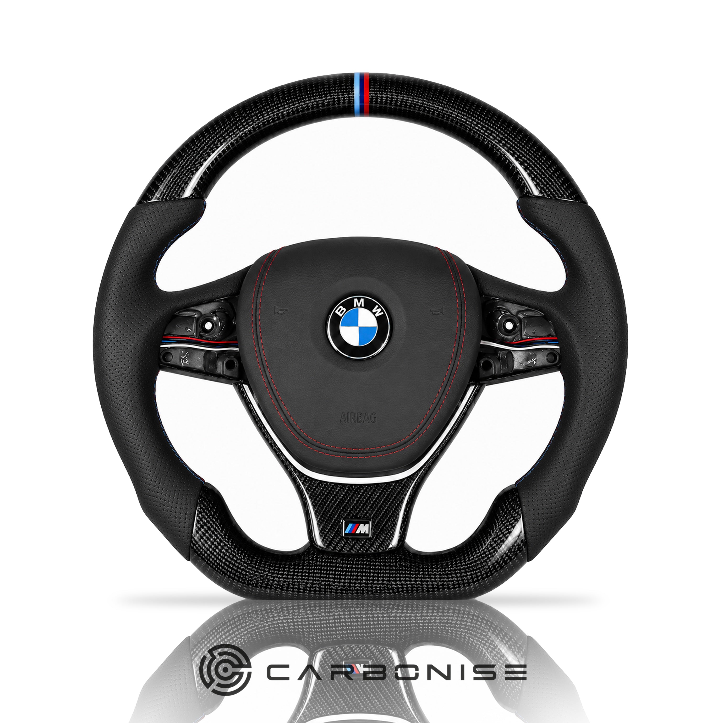 BMW Carbon Fiber Steering Wheel (Carbon Fiber+Perforated Leather) *2