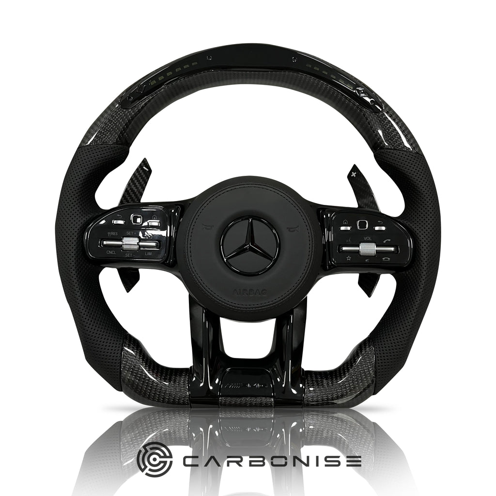 Mercedes-Benz Steering Wheel (Carbon Fiber+Perforated Leather) #16