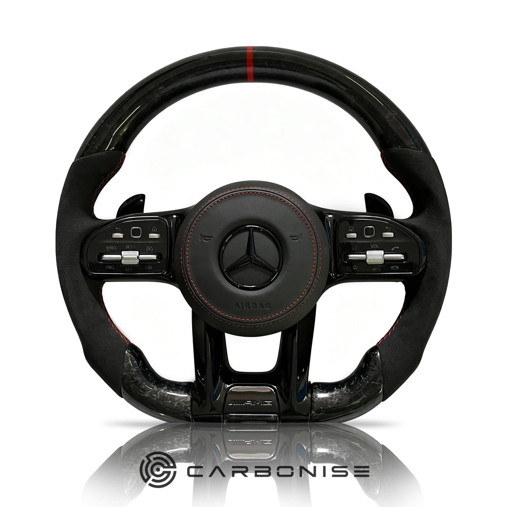 Mercedes-Benz Steering Wheel (Forged Carbon Fiber+Alcantara) #17