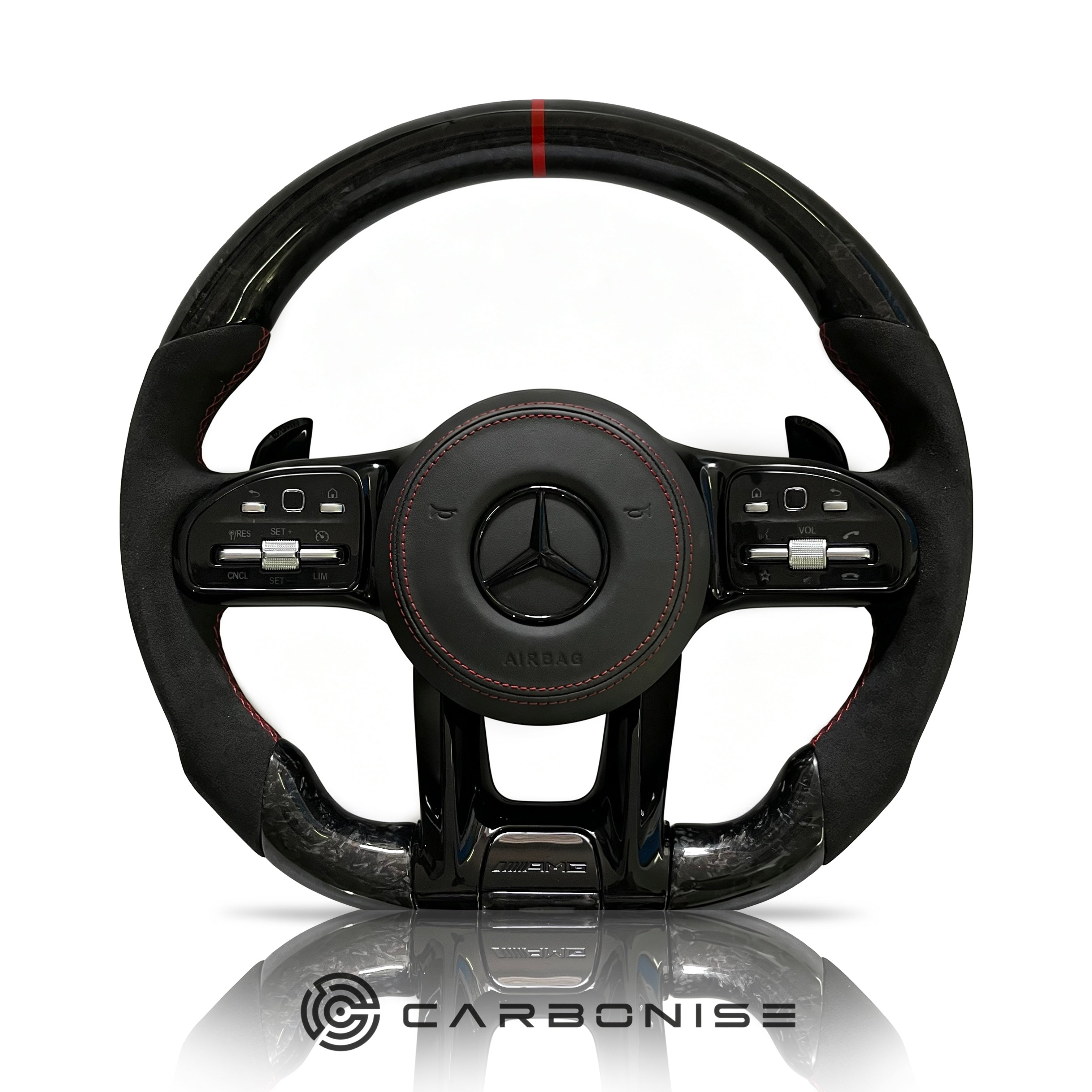 Mercedes-Benz Steering Wheel (Forged Carbon Fiber+Alcantara) #17