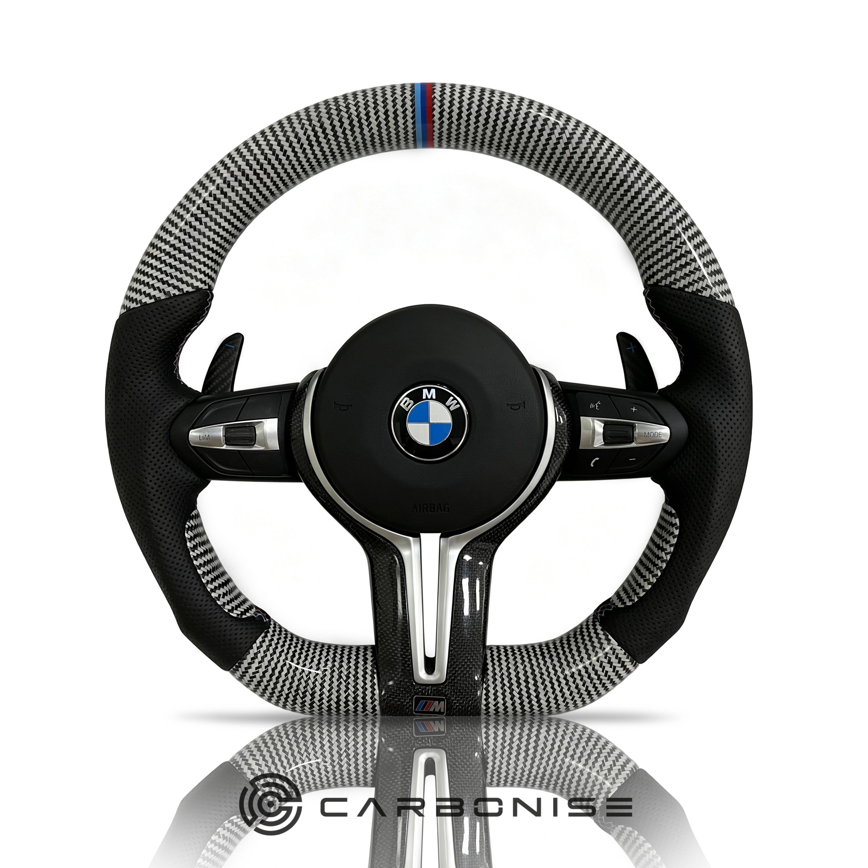 BMW Steering Wheel (Carbon Fiber+Perforated Leather) @17