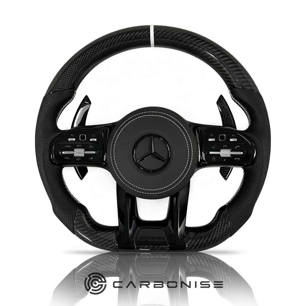 Mercedes-Benz Steering Wheel (Carbon Fiber+Perforated Leather) #18