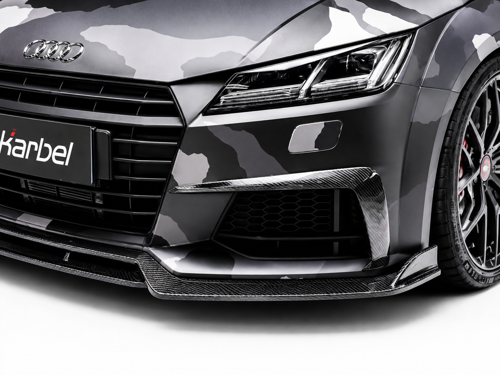 Karbel-Dry Carbon Upper Valences for Audi TTS / TT 8S MK3 2015-2019 Pre-preg Carbon Fiber