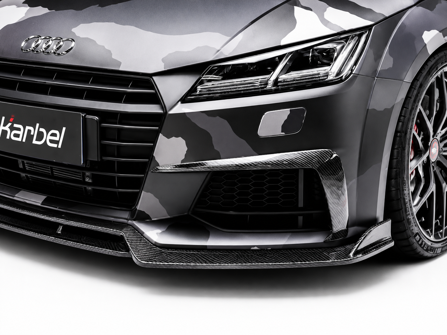 Karbel-Dry Carbon Upper Valences for Audi TTS / TT 8S MK3 2015-2019 Pre-preg Carbon Fiber