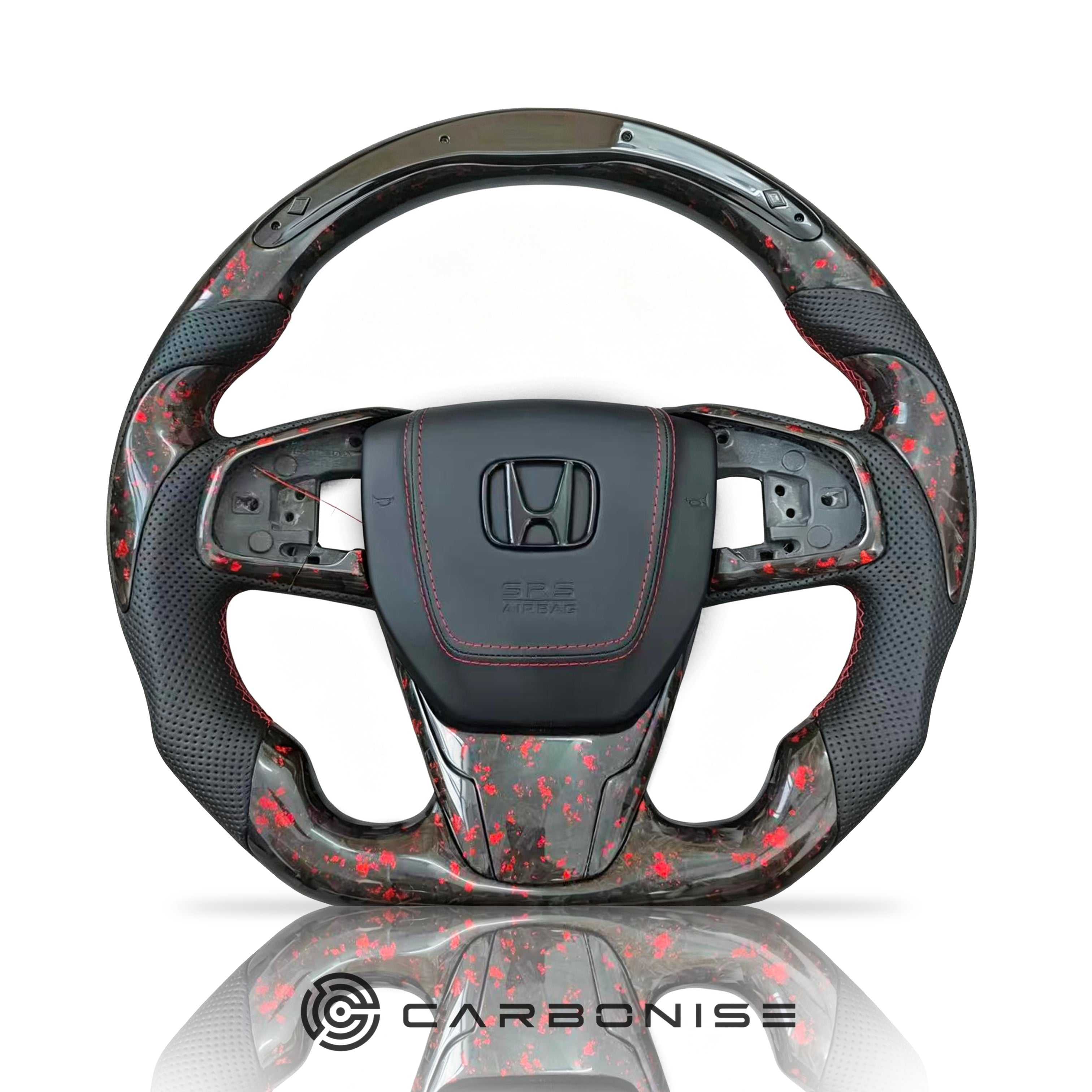 Honda Steering Wheel (Forged Carbon Fiber+Perforated Leather) @6