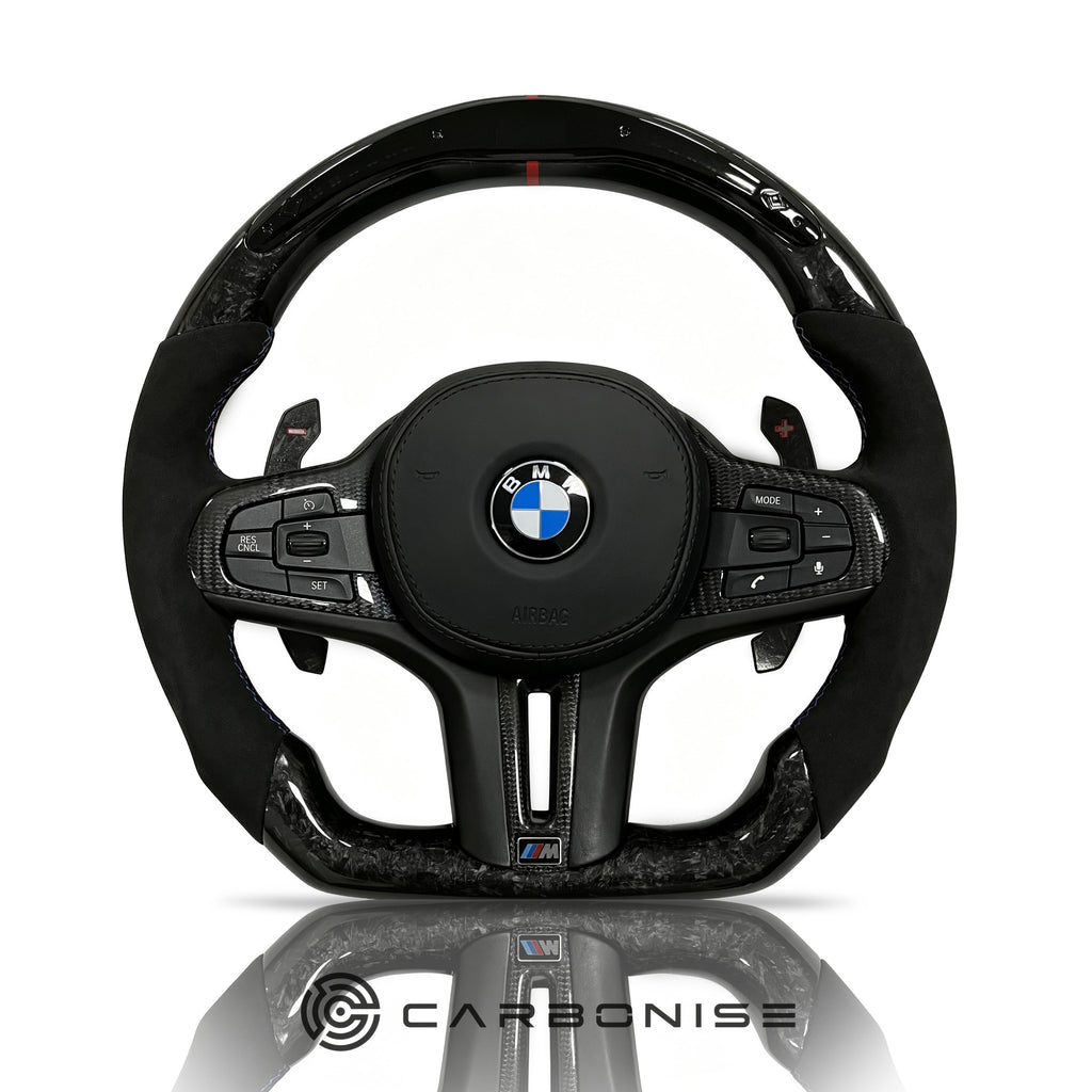 BMW Steering Wheel (Forged Carbon Fiber+Alcantara) #19