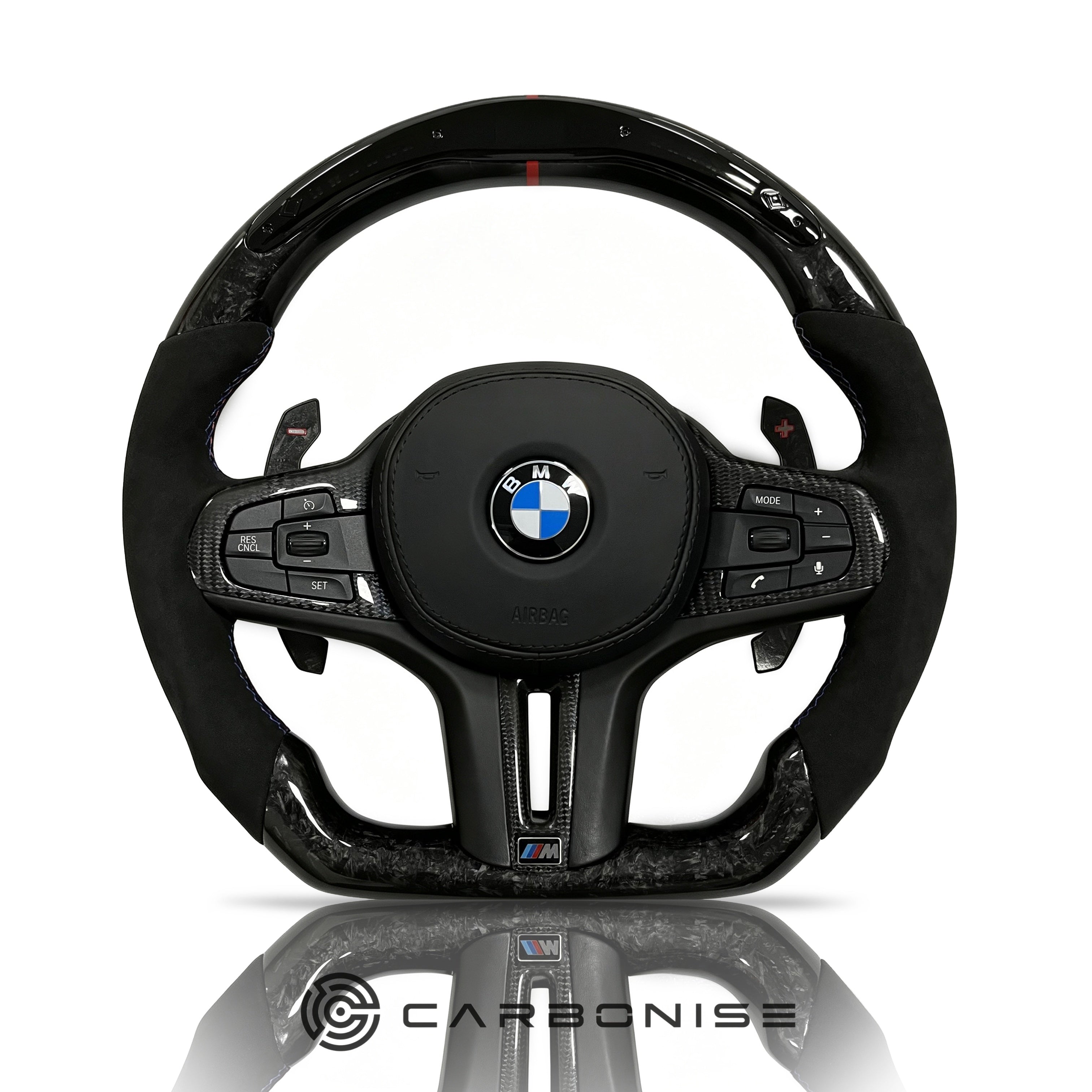 BMW Steering Wheel (Forged Carbon Fiber+Alcantara) #19