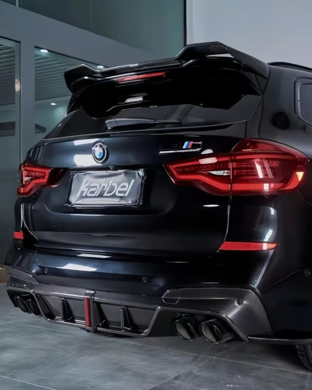 Karbel-Dry Carbon Fiber Rear Roof Spoiler for BMW X3M & X3MC & X3 F97 G01 pre-LCI