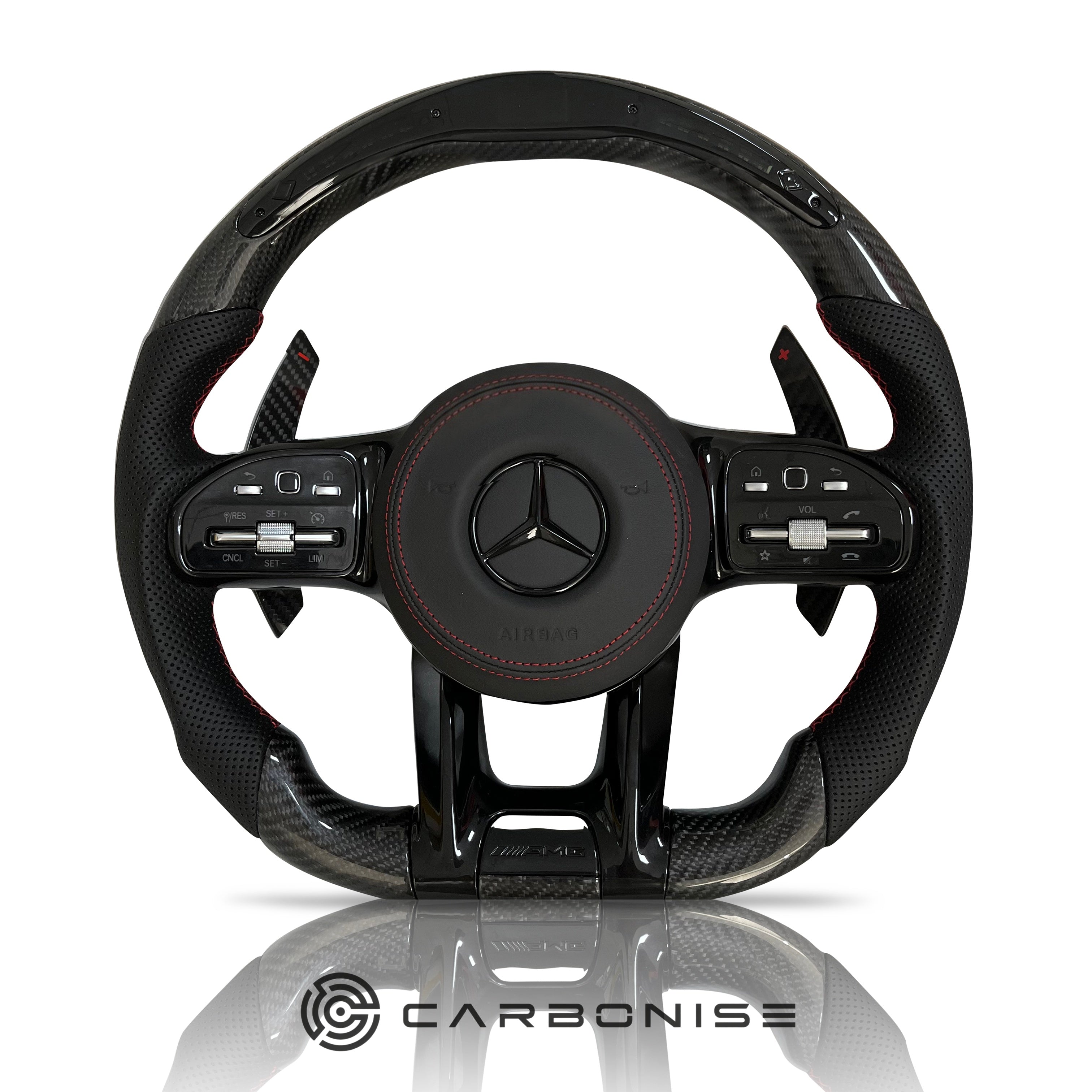 Mercedes-Benz Steering Wheel (Carbon Fiber+Perforated Leather) #51
