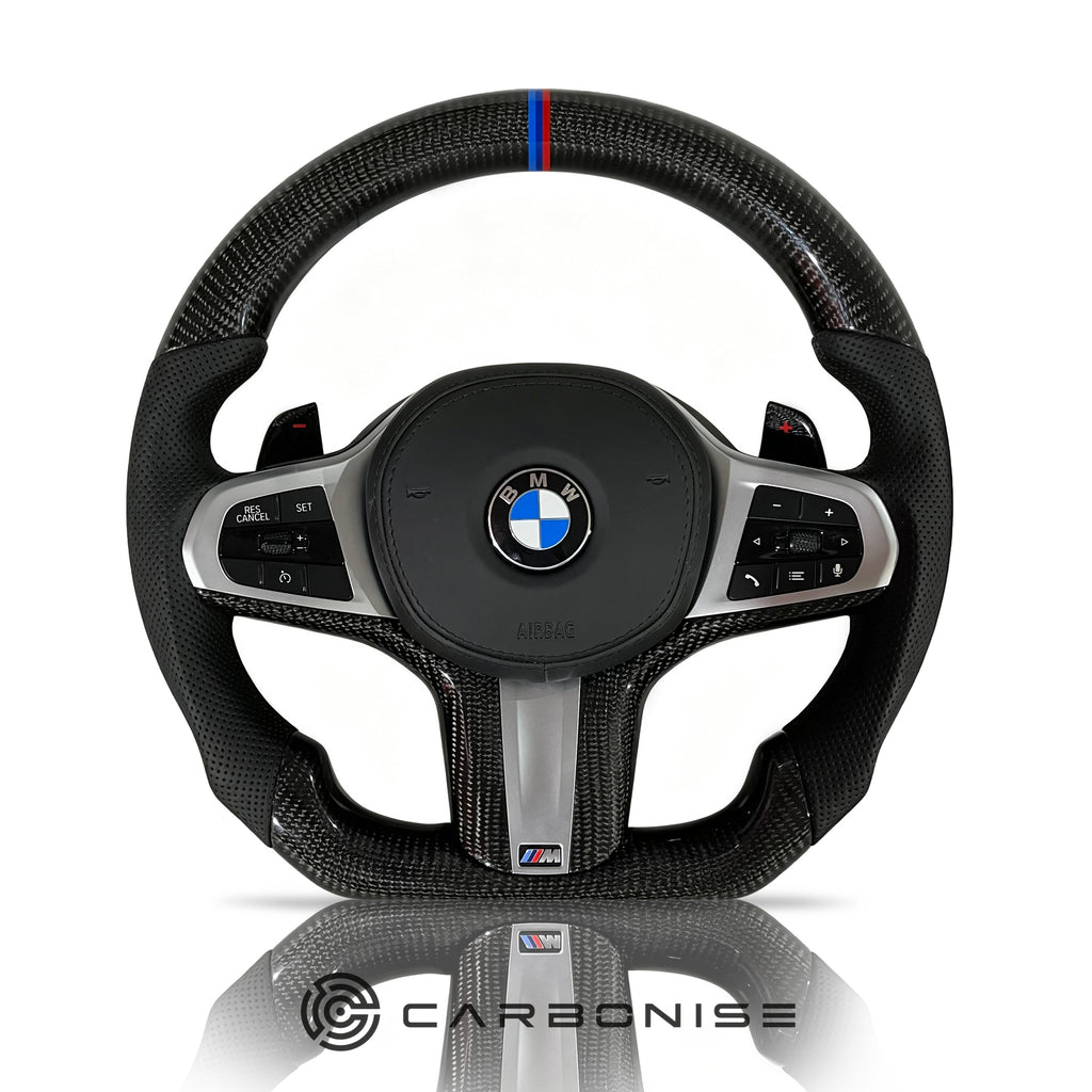 BMW Steering Wheel (Carbon Fiber+Perforated Leather) #1