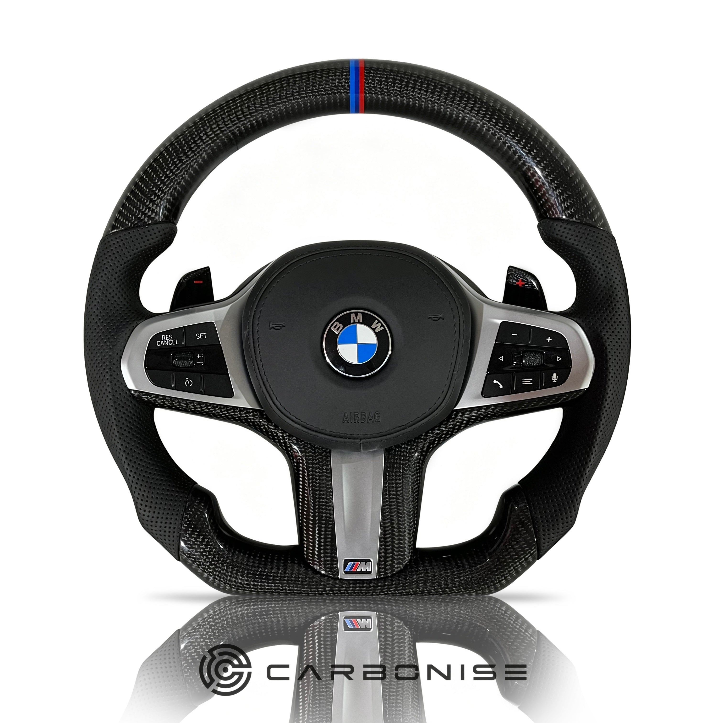 BMW Steering Wheel (Carbon Fiber+Perforated Leather) #1