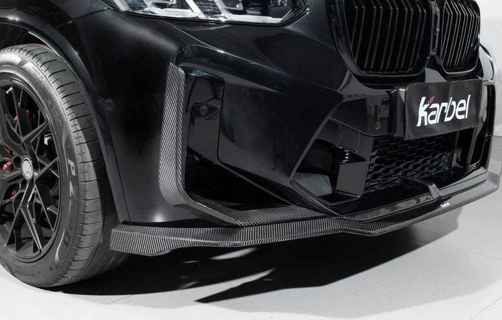 Karbel-Dry Carbon Fiber Front Lip for BMW X4M/C F98 & X3M/C F97 LCI 2022-Onwards