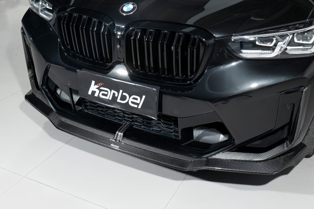 Karbel-Dry Carbon Fiber Front Lip for BMW X4M/C F98 & X3M/C F97 LCI 2022-Onwards