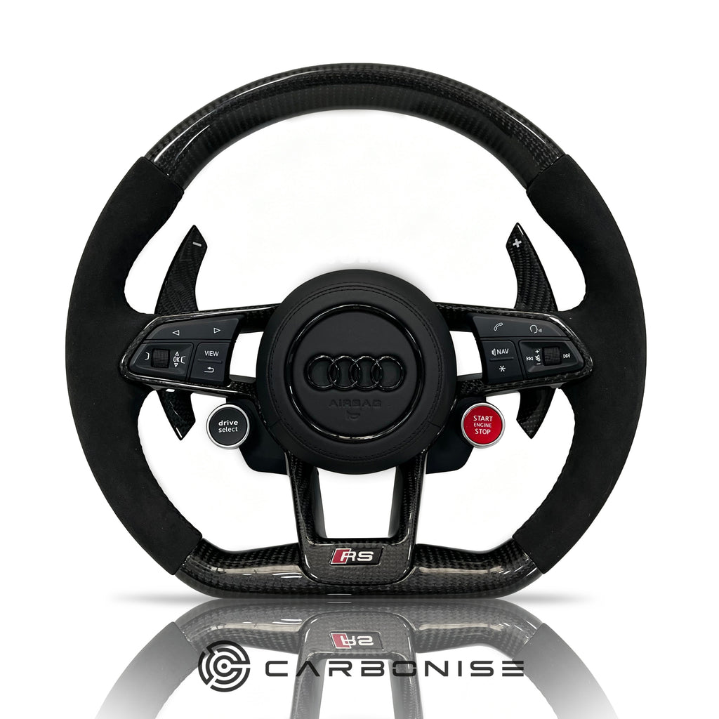 Audi Steering Wheel (Carbon Fiber+Alcantara) R8 Style #05