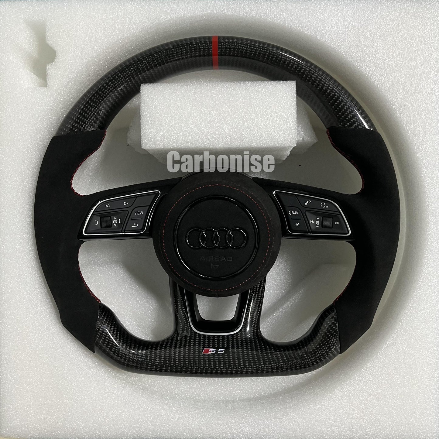 Audi Steering Wheel   (Carbon Fiber +Alcantara) #06