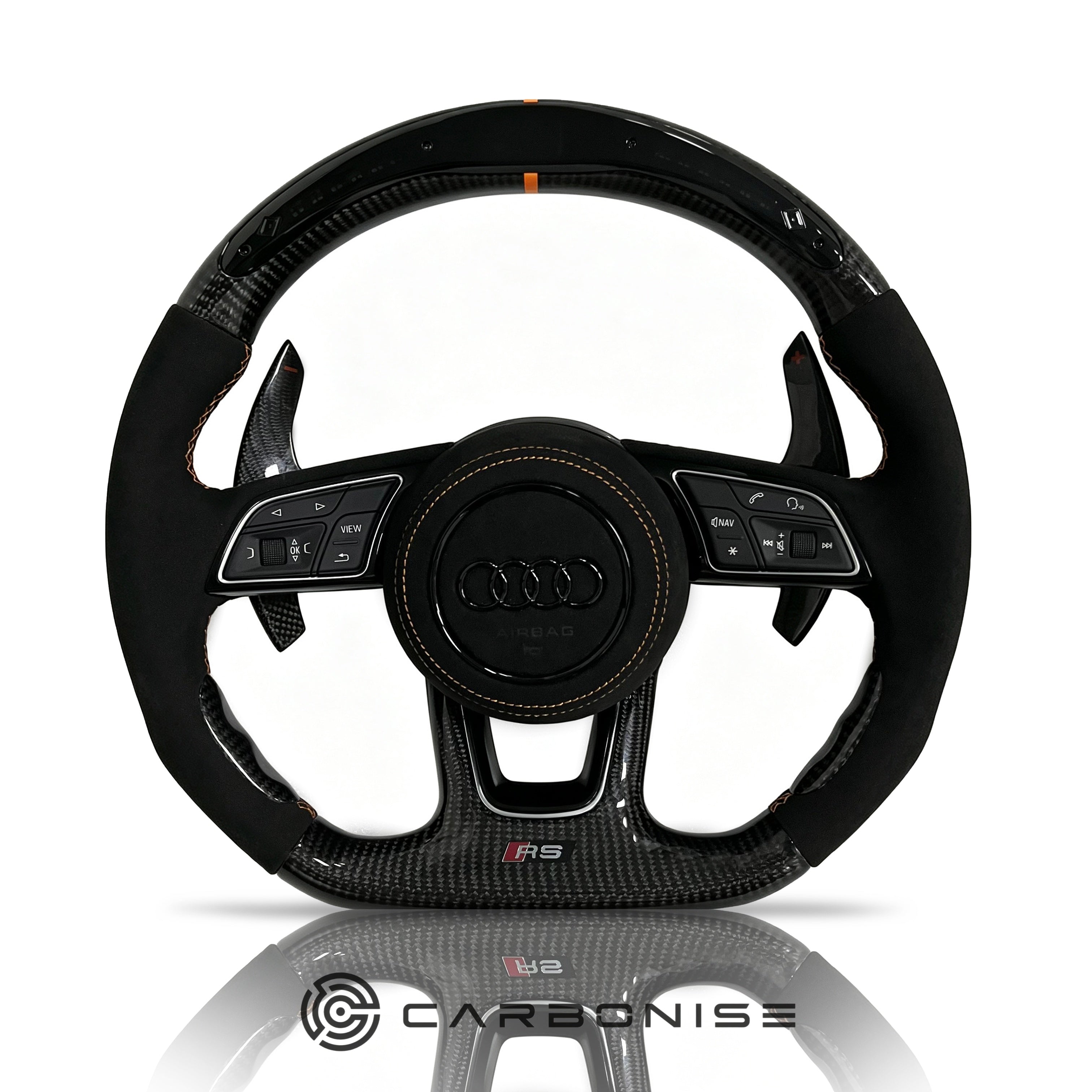Audi Steering Wheel (Carbon Fiber+Alcantara) #07