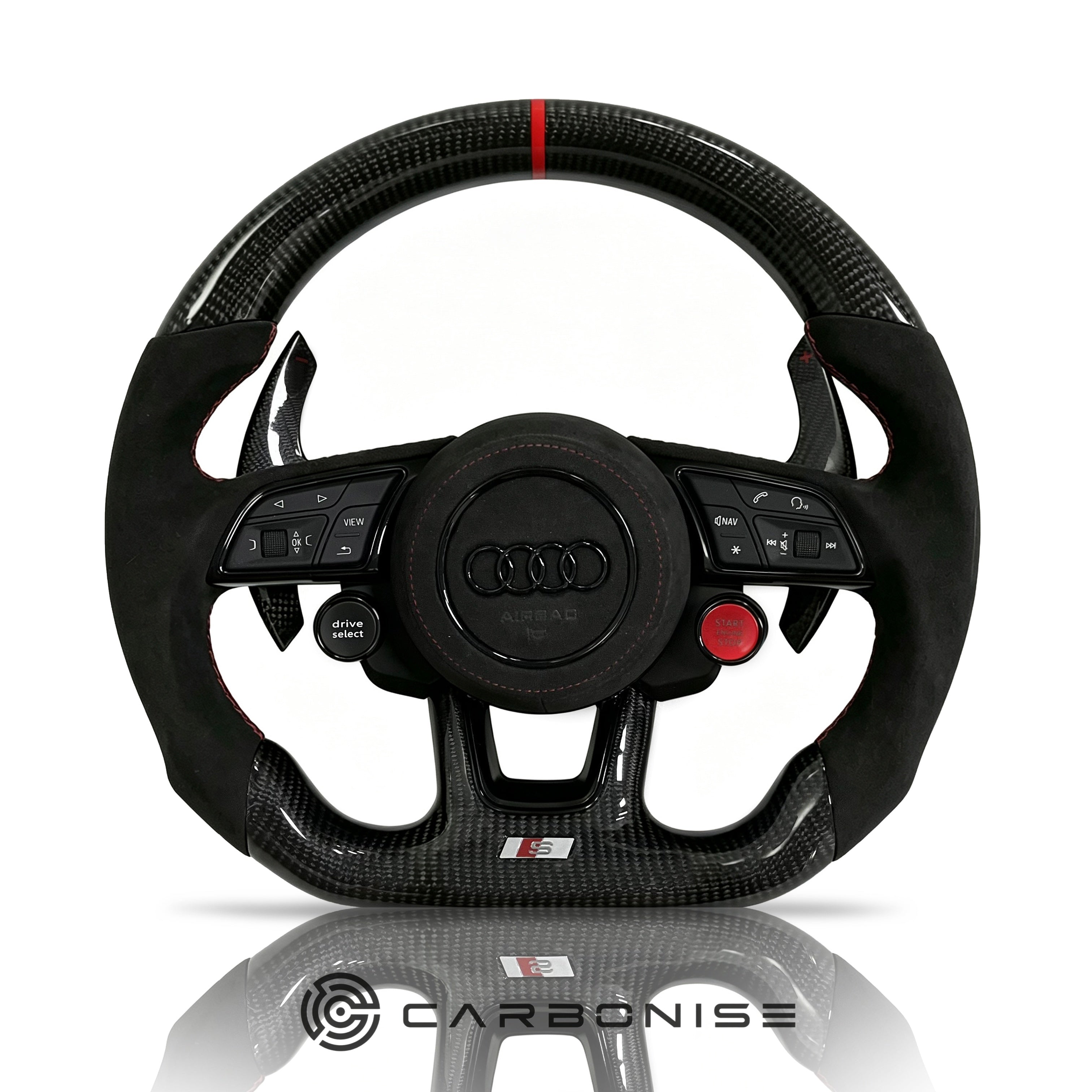 Audi Steering Wheel (Carbon Fiber +Alcantara) #08