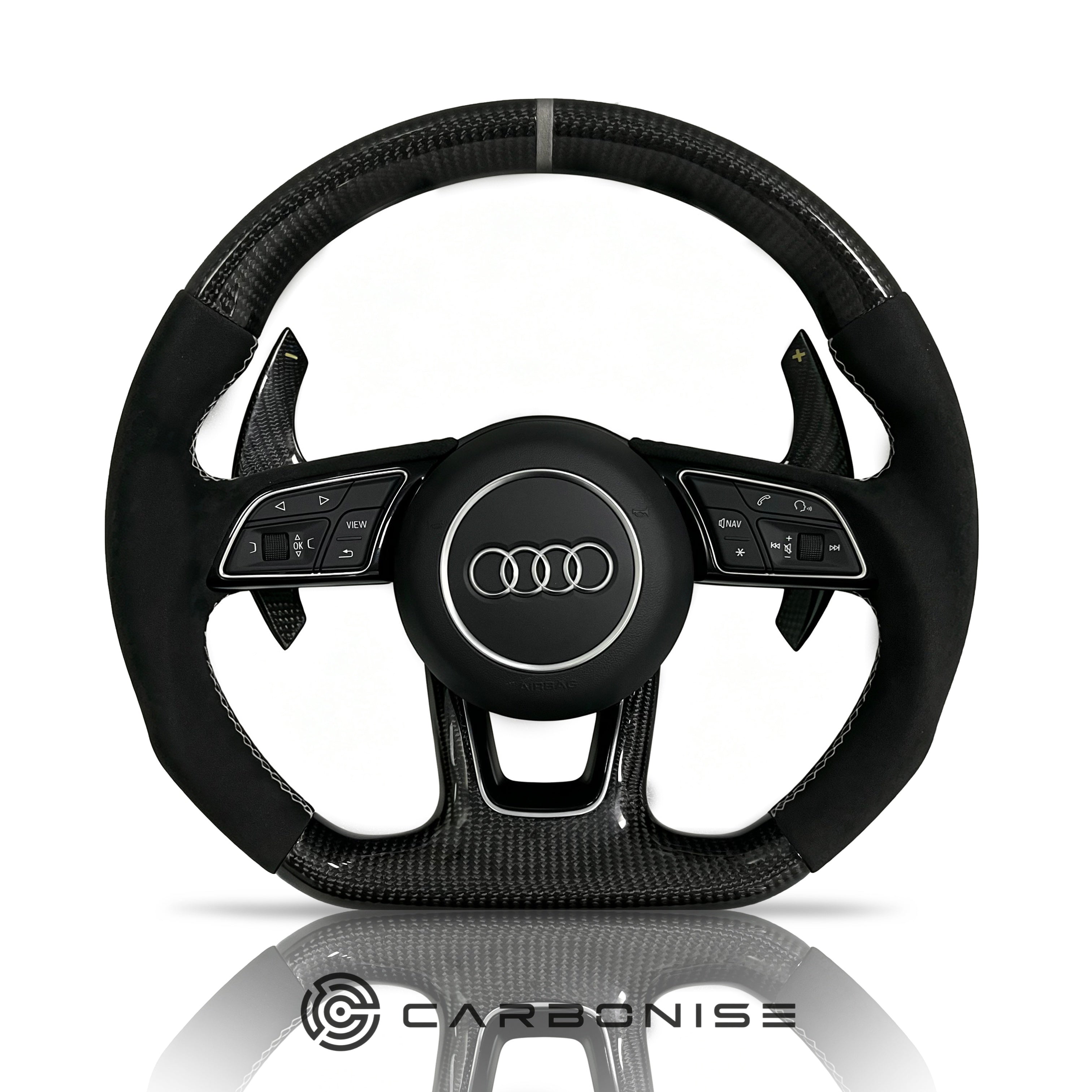 Audi Steering Wheel (Carbon Fiber +Alcantara) #11