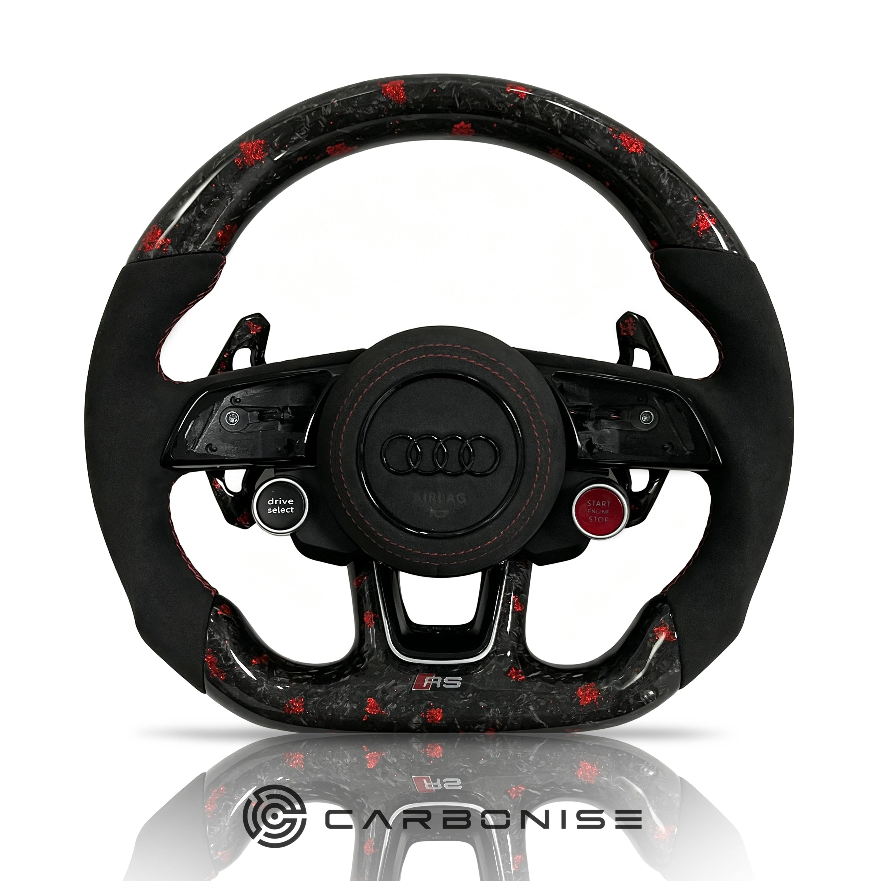 Audi Steering Wheel (Forged Carbon Fiber+Alcantara) #12