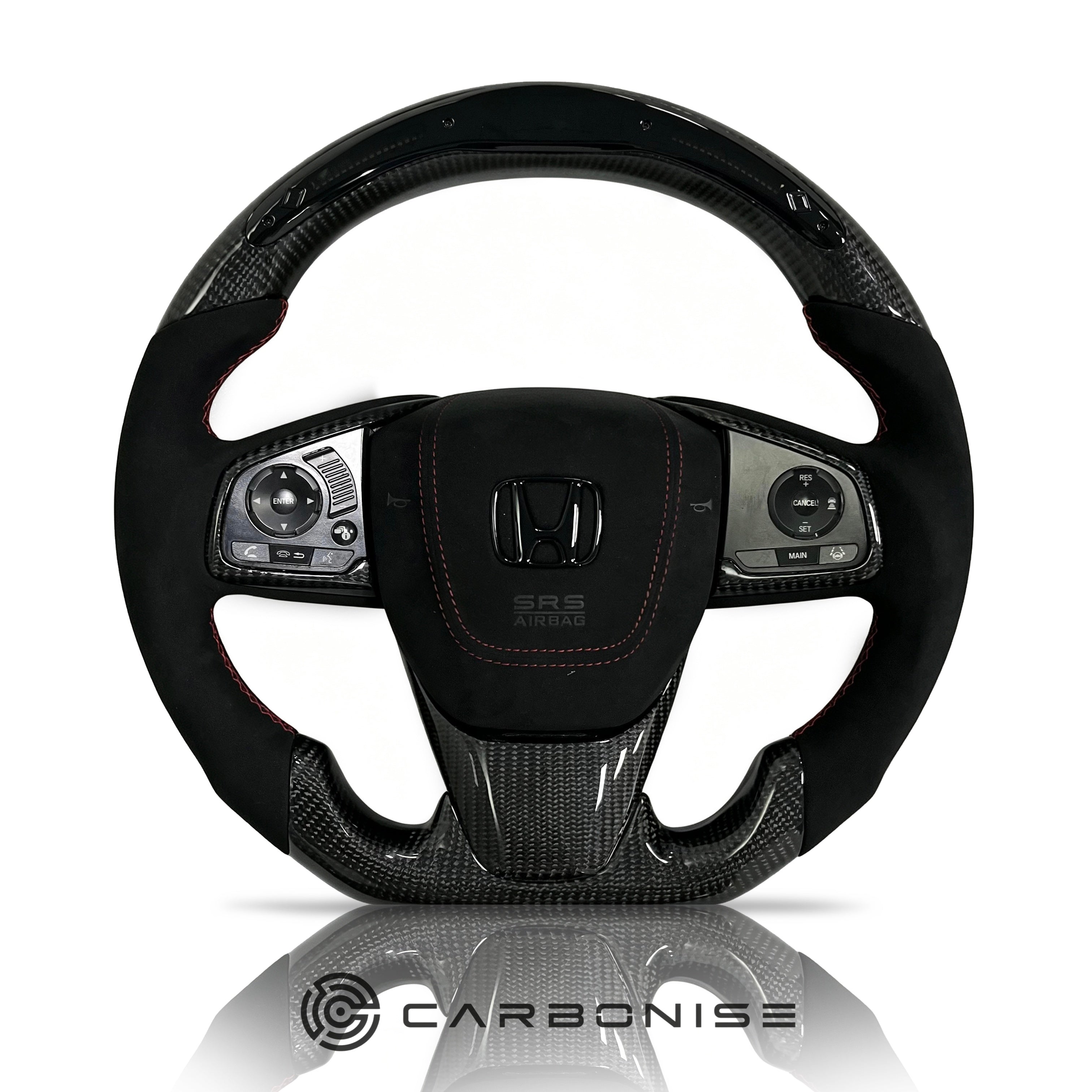 Honda Steering Wheel (Carbon Fiber+Alcantara) @1