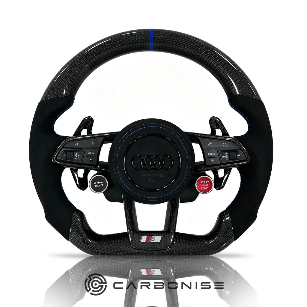 Audi Steering Wheel (Carbon Fiber+Alcantara) R8 Style #10