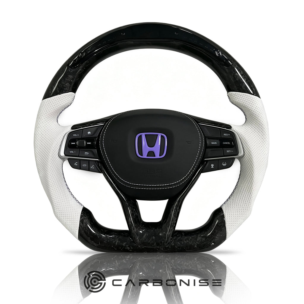 Honda Steering Wheel (Forged Carbon Fiber+Perforated Leather) @2