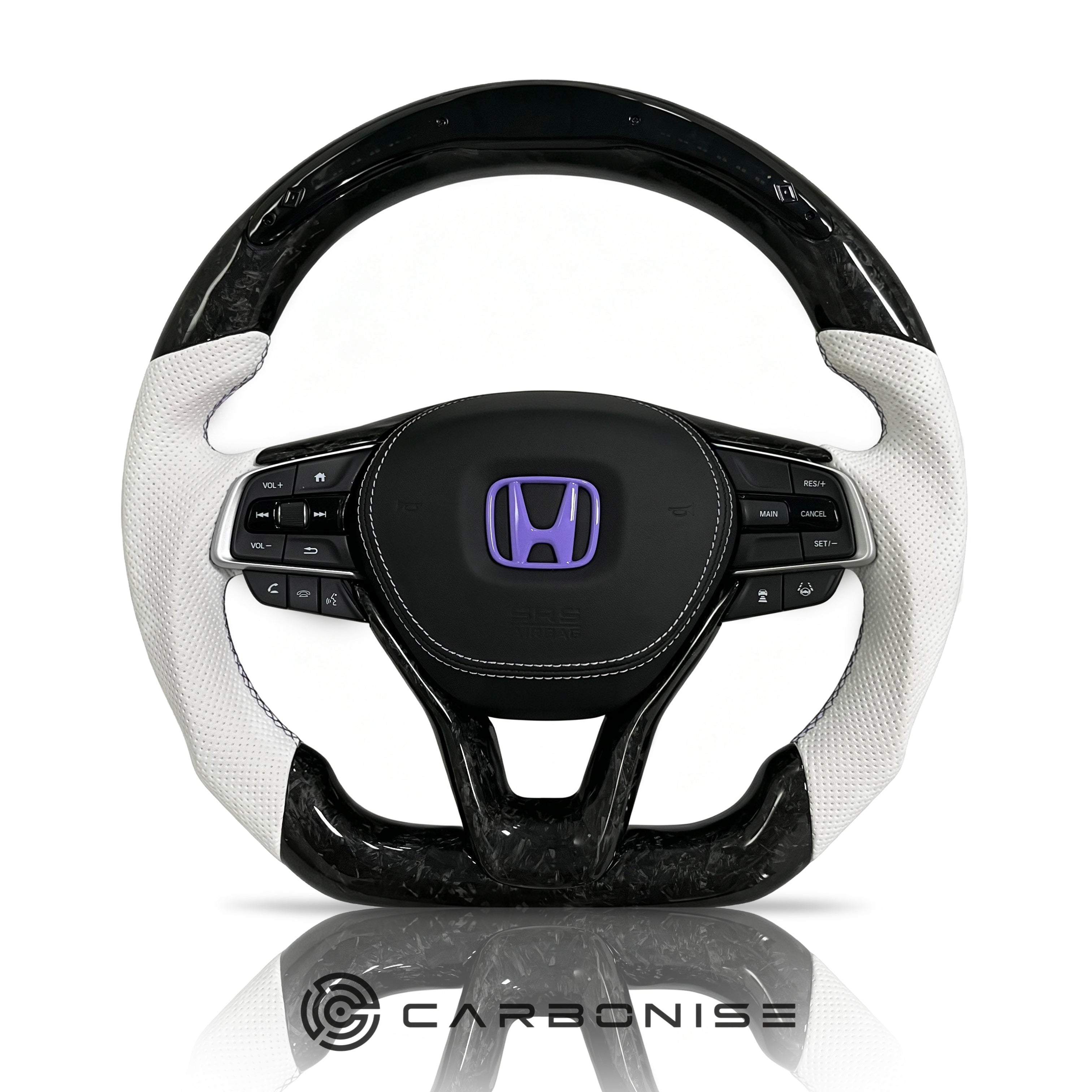 Honda Steering Wheel (Forged Carbon Fiber+Perforated Leather) @2