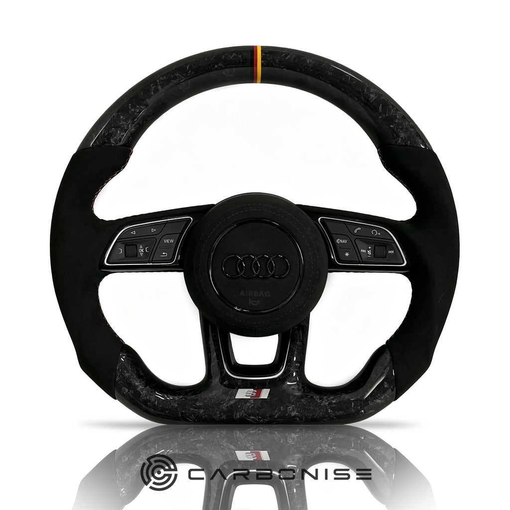 Audi Steering Wheel (Forged Carbon Fiber+Alcantara) #15