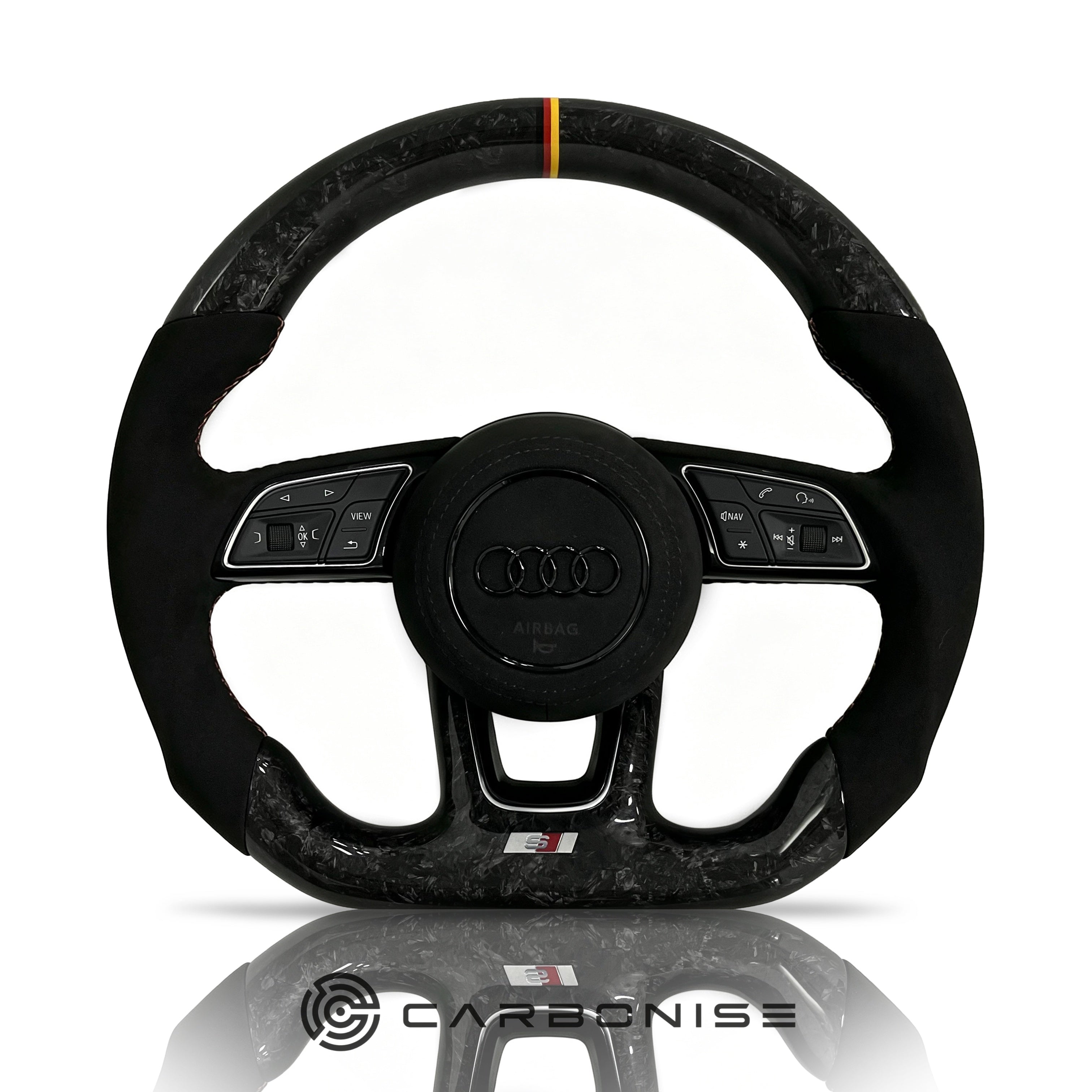 Audi Steering Wheel (Forged Carbon Fiber+Alcantara) #15